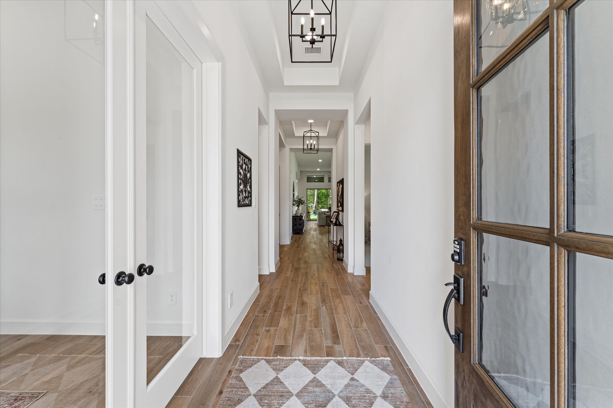 Gracious welcome with office on left