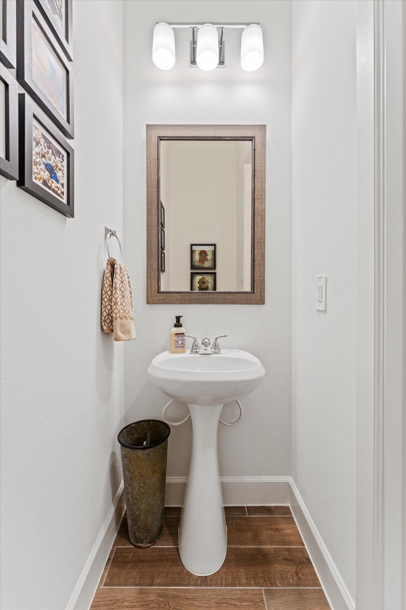 Stylish powder room