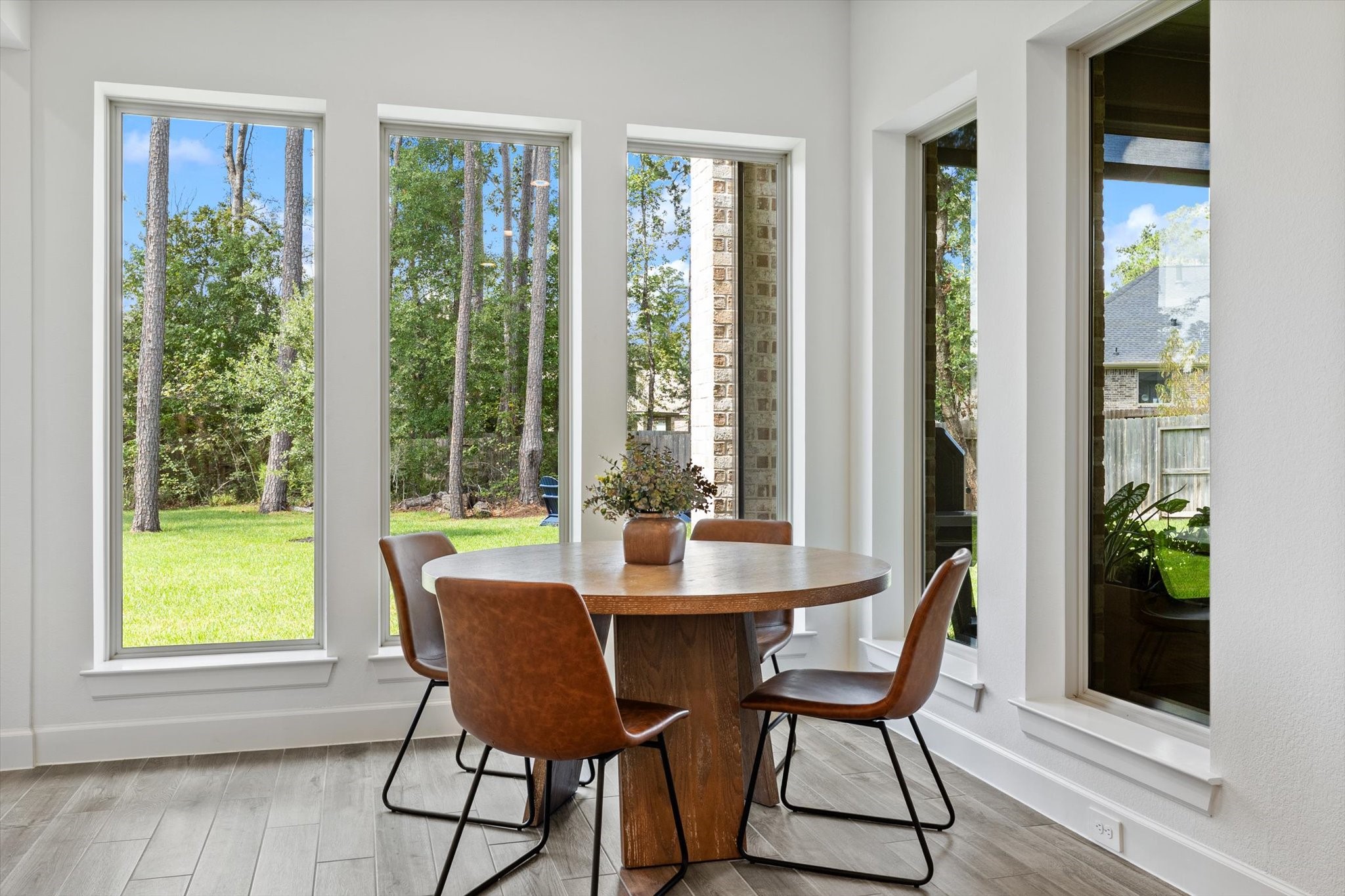 Sunlit casual breakfast area