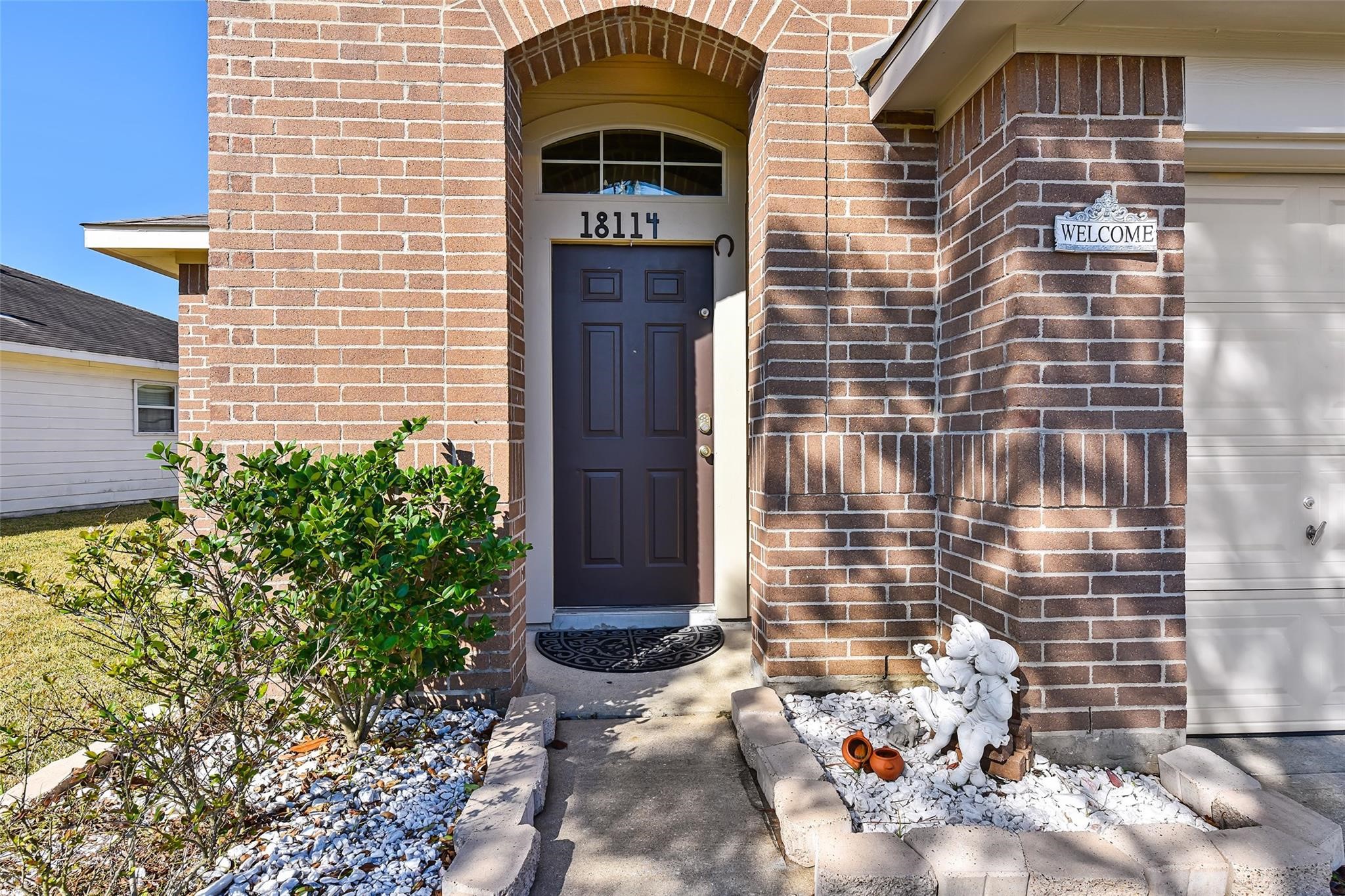 View of front door