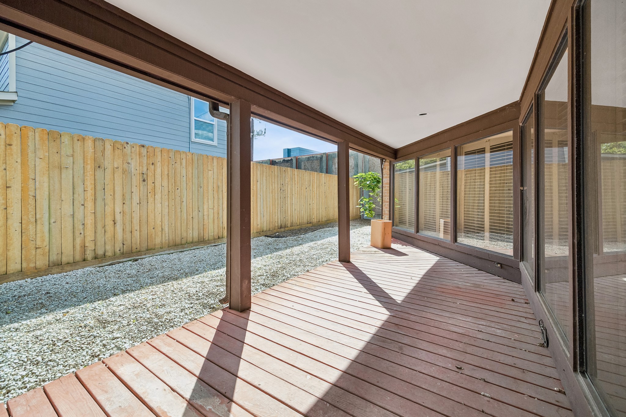 Another covered patio off the family room.