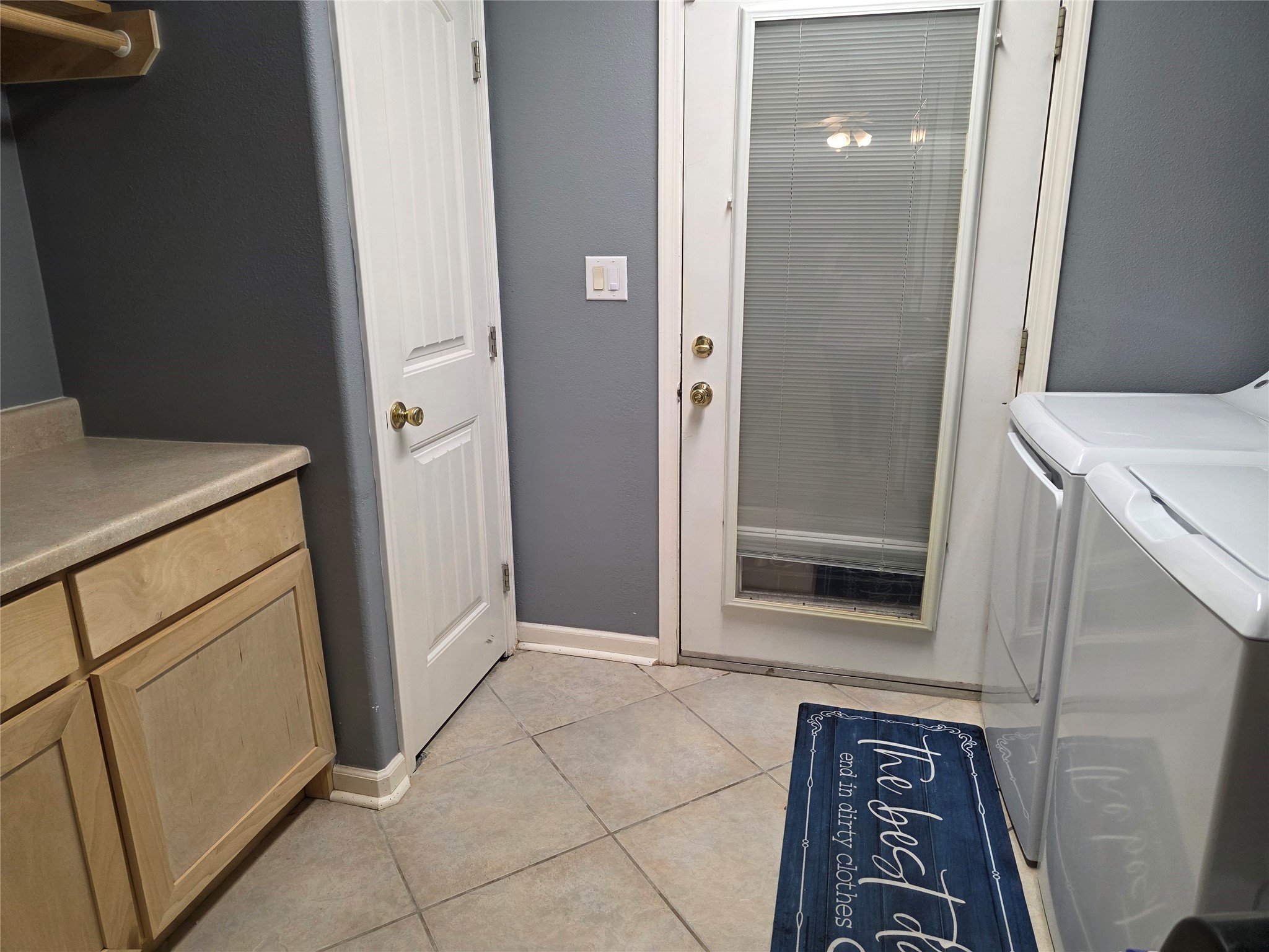 Laundry Room with storage