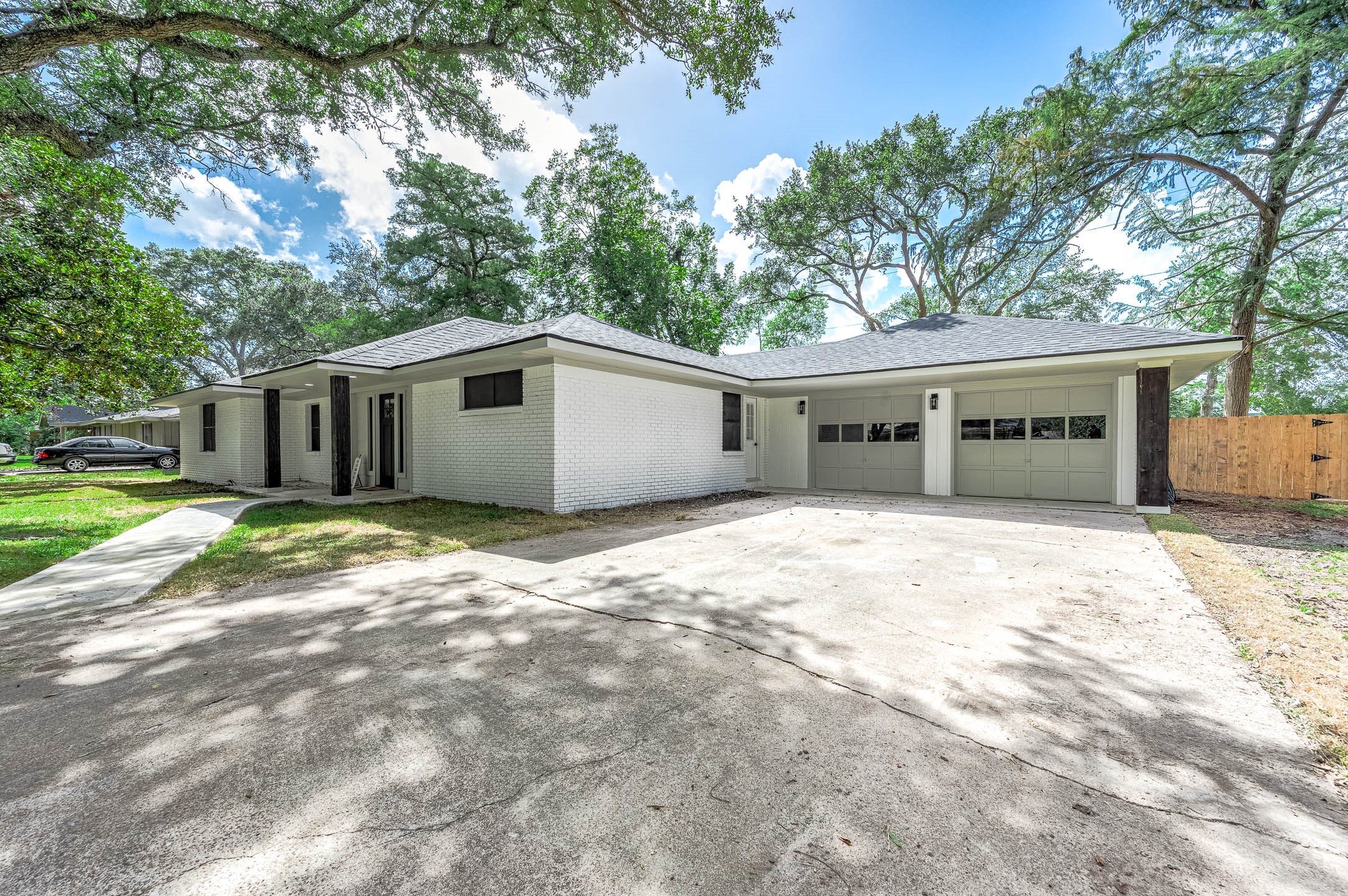 Attached garage
