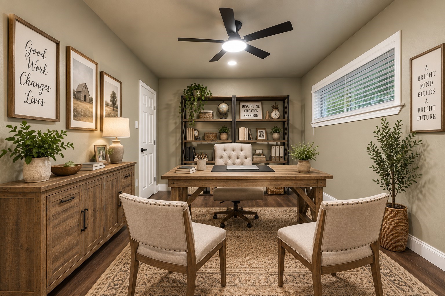 STAGED - Office or 4th Bedroom