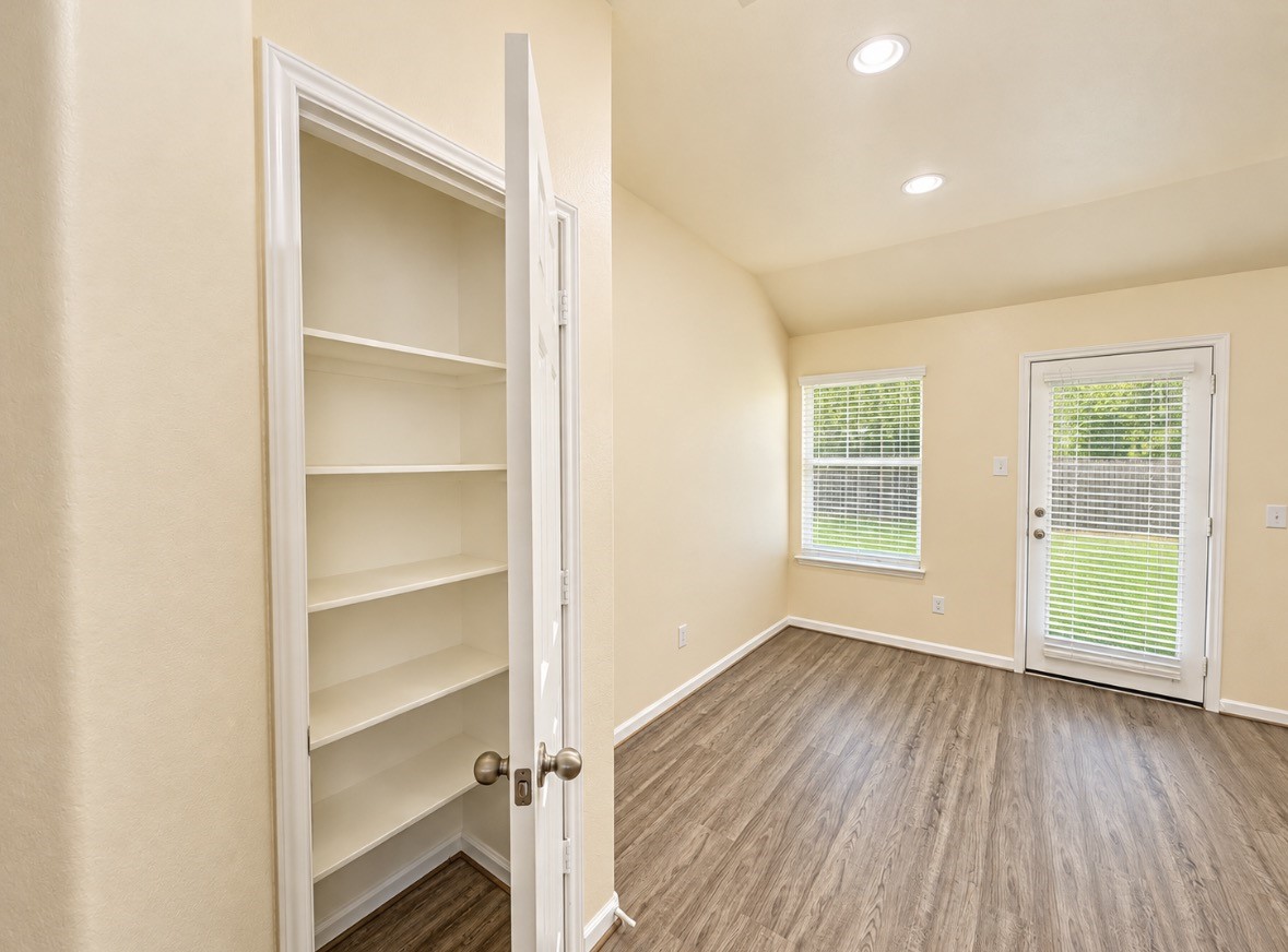 Inviting dining area with backyard access, conveniently located just off the kitchen.