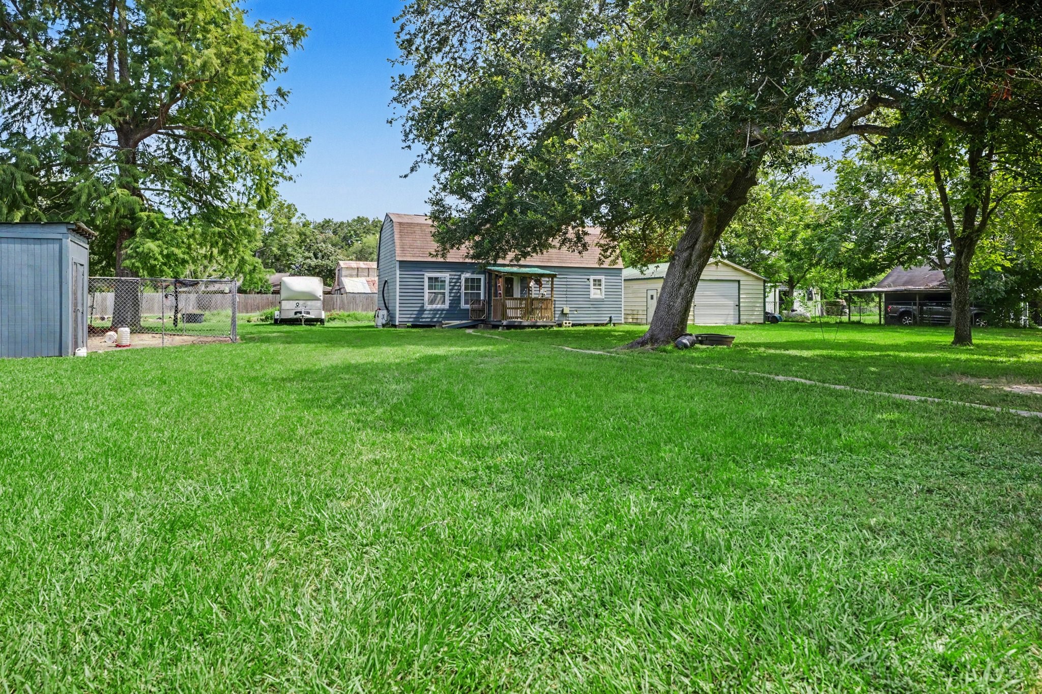 Backyard green space