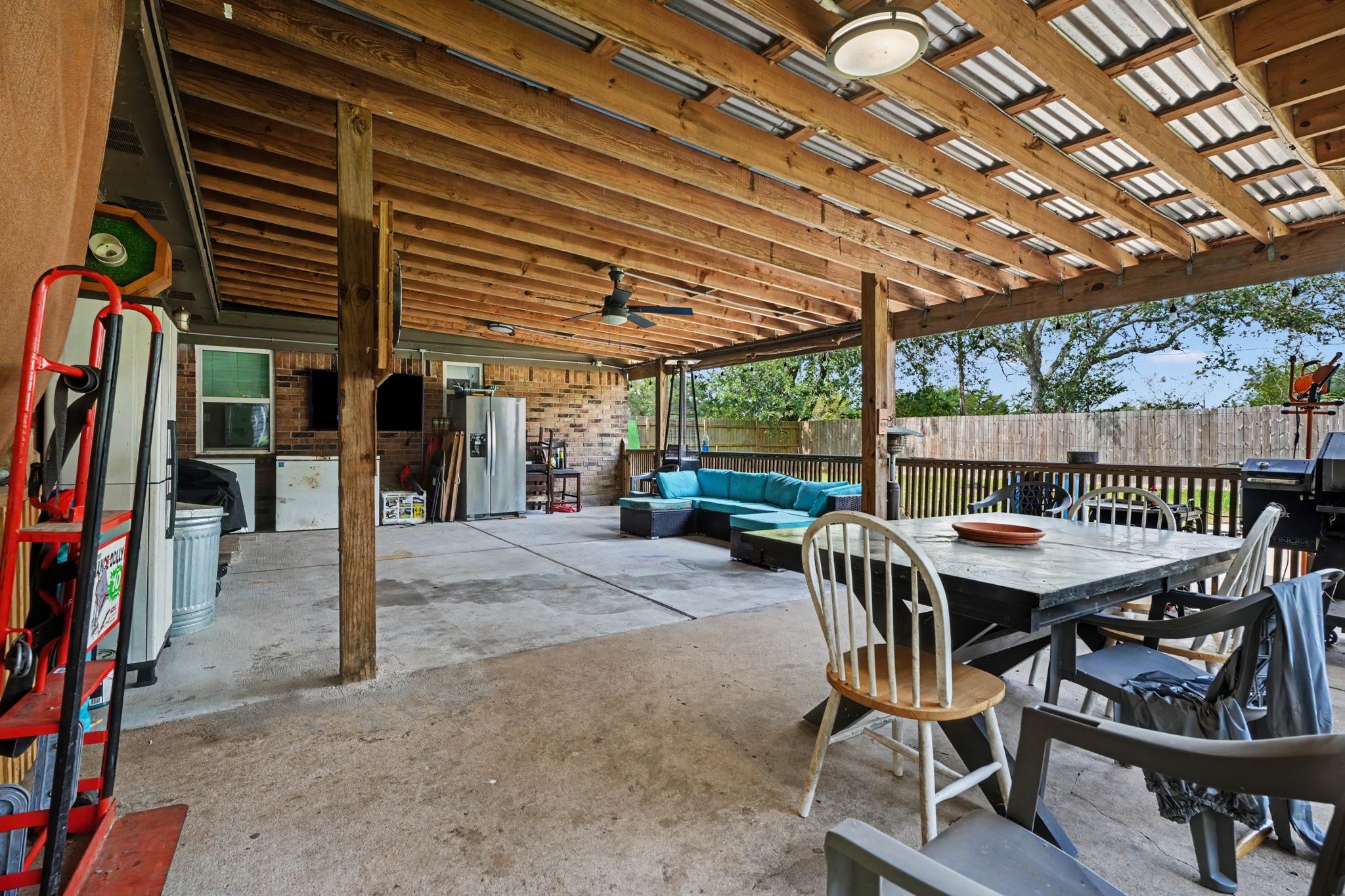 Large Covered Backyard patio