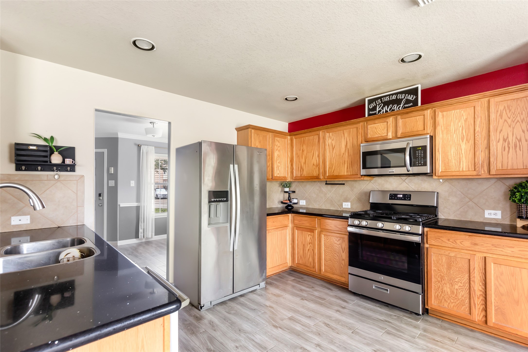 Functional kitchen offering plenty of space for cooking and everyday living.