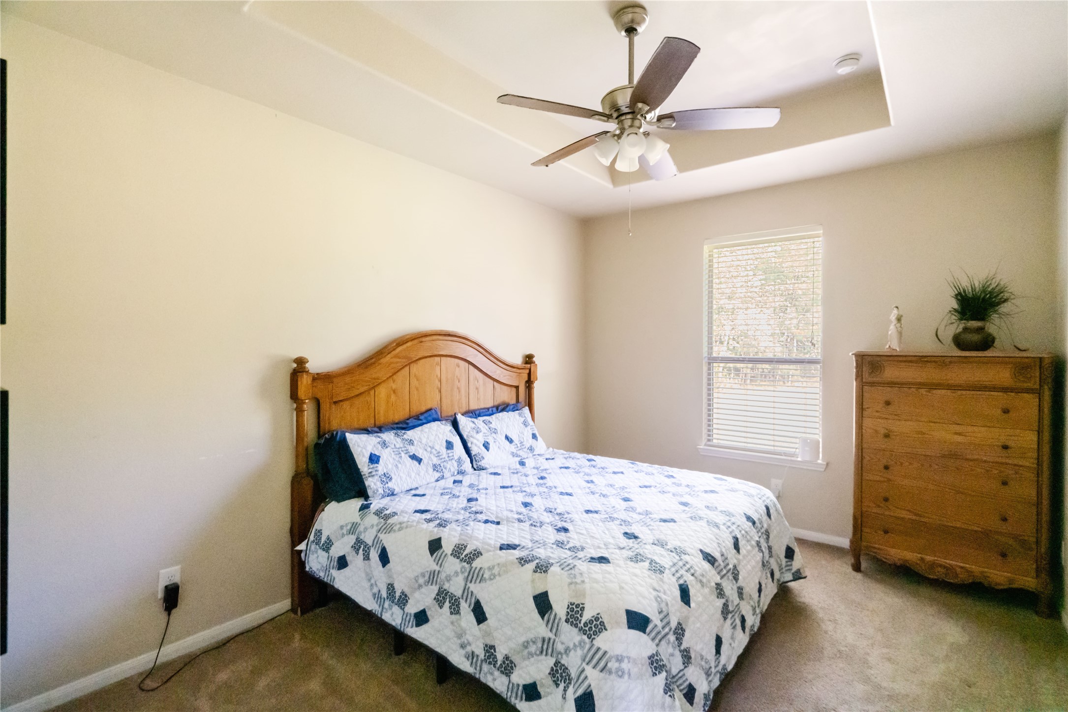 Sweet dreams start here! This comfortable bedroom offers a peaceful retreat with plenty of room to make it your own.