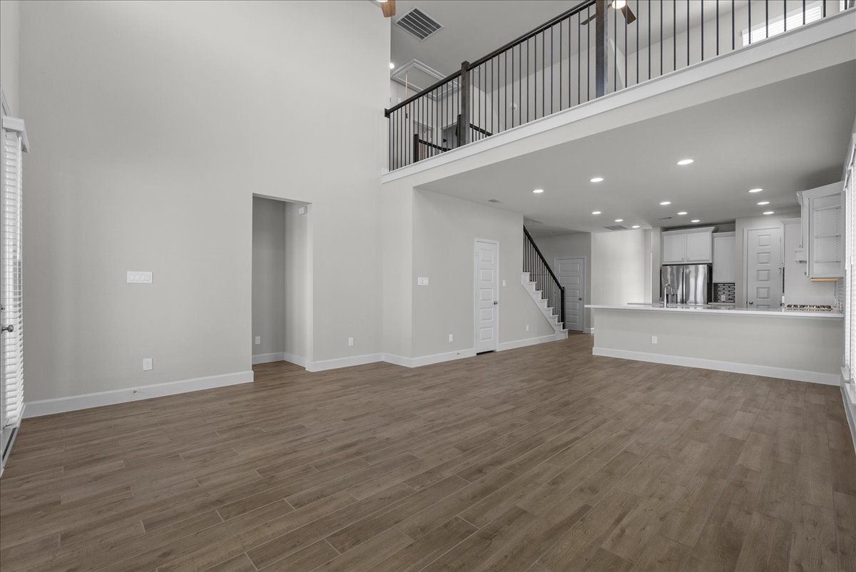 View of the upstairs game room area.