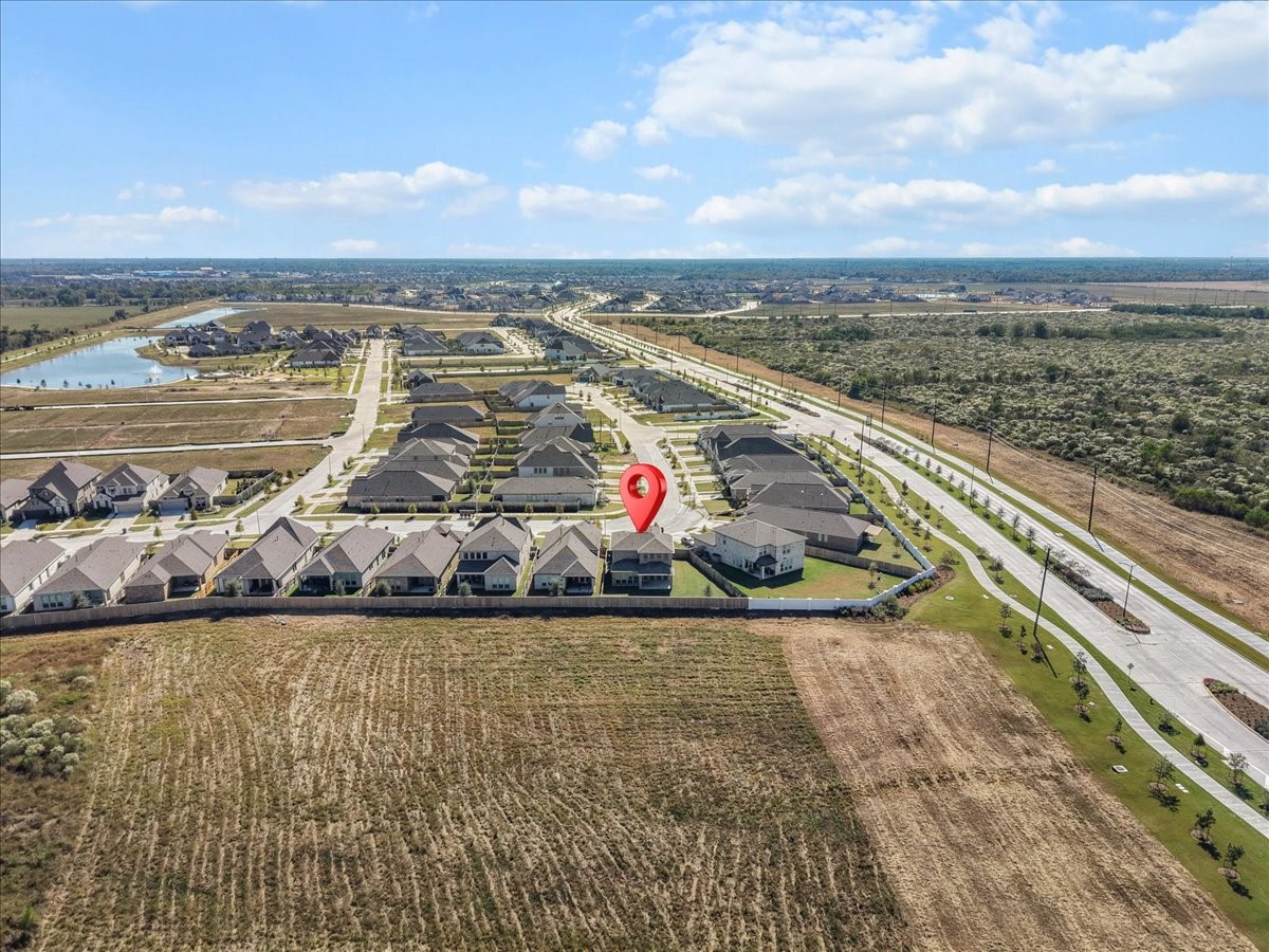 Here is the aerial shot of where the home is located with no back neighbors!