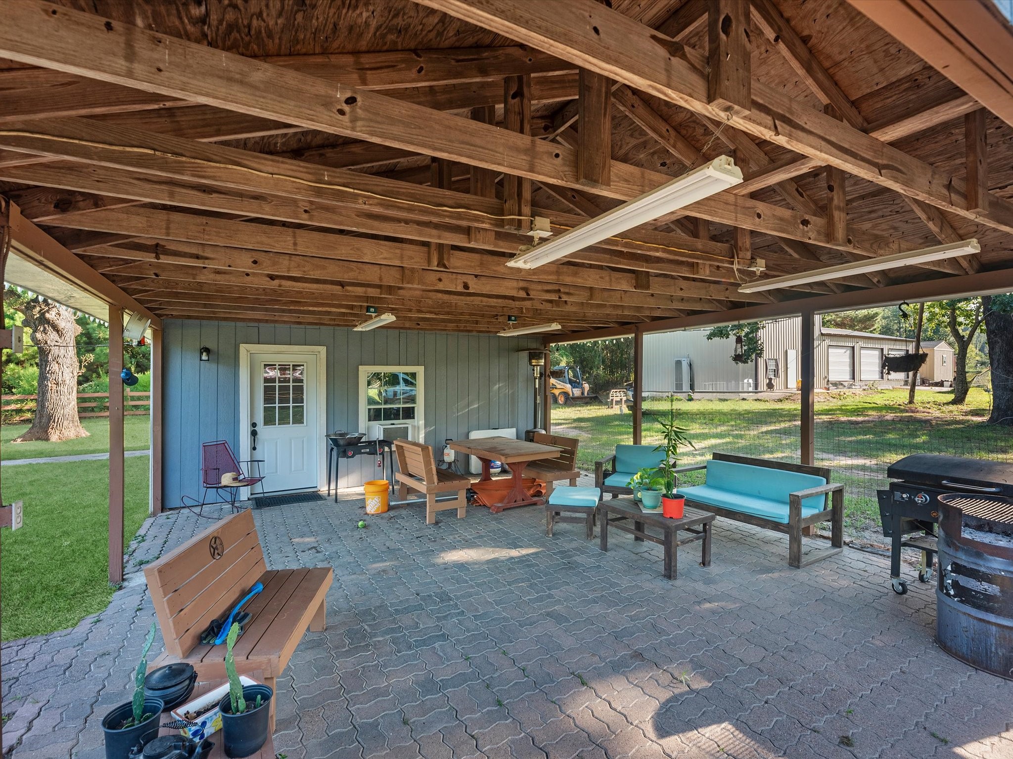 Carport on one of the homes