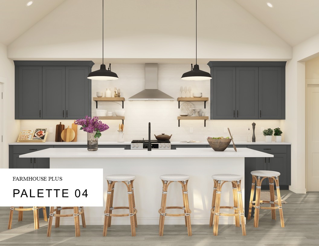 Farmhouse Look Palette 4 Selection Sheet (*Artist rendering used for illustration purposes only.)
