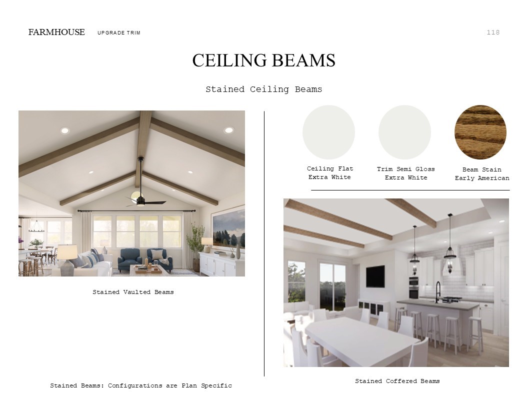 Farmhouse Look Palette 4: Trim Selection Sheet (*Artist rendering used for illustration purposes only.)