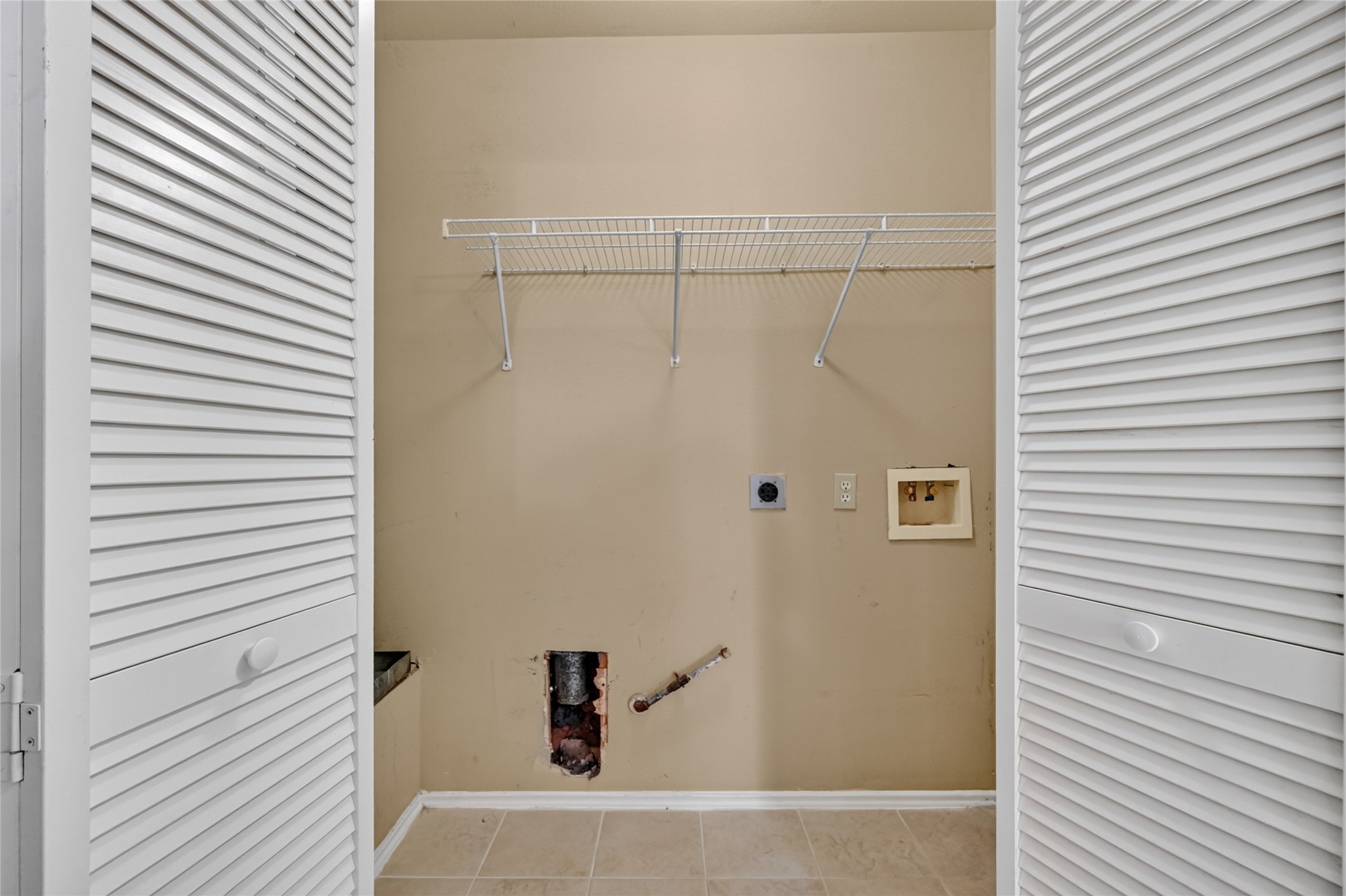 Laundry area right by the bedrooms