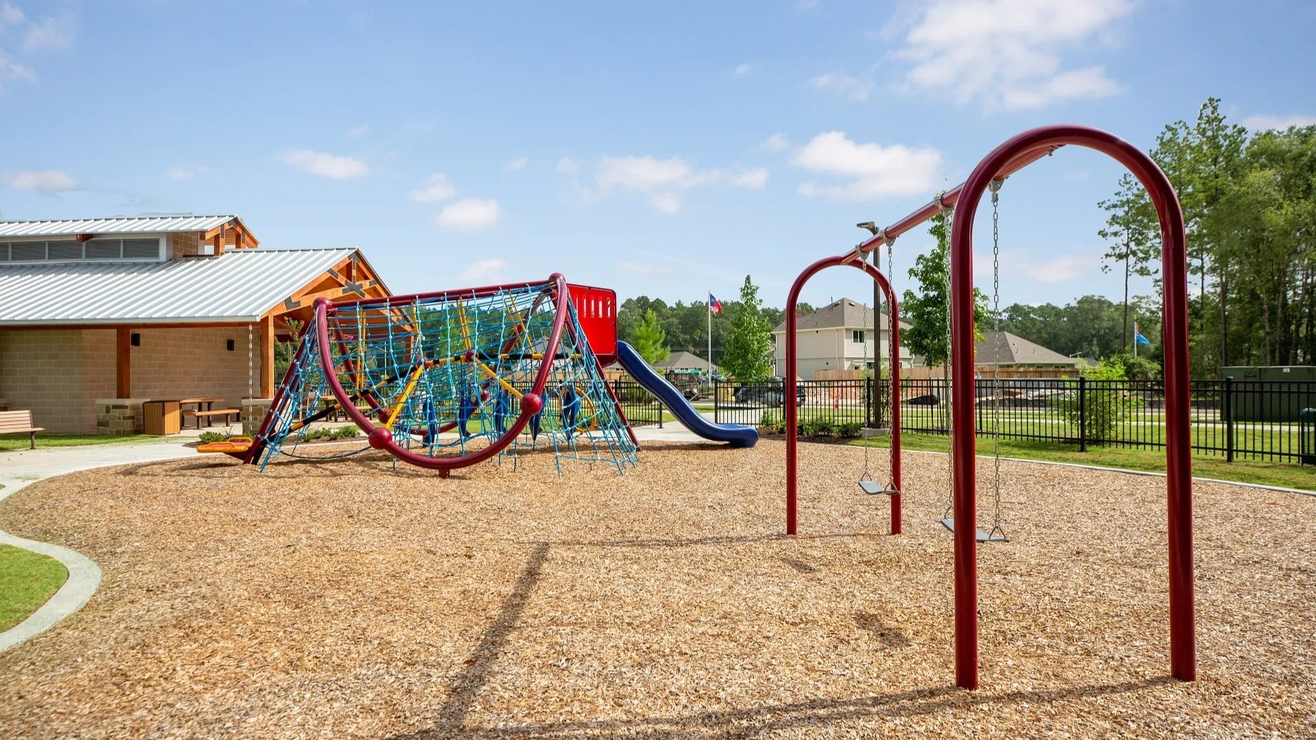 Playground by the pool.