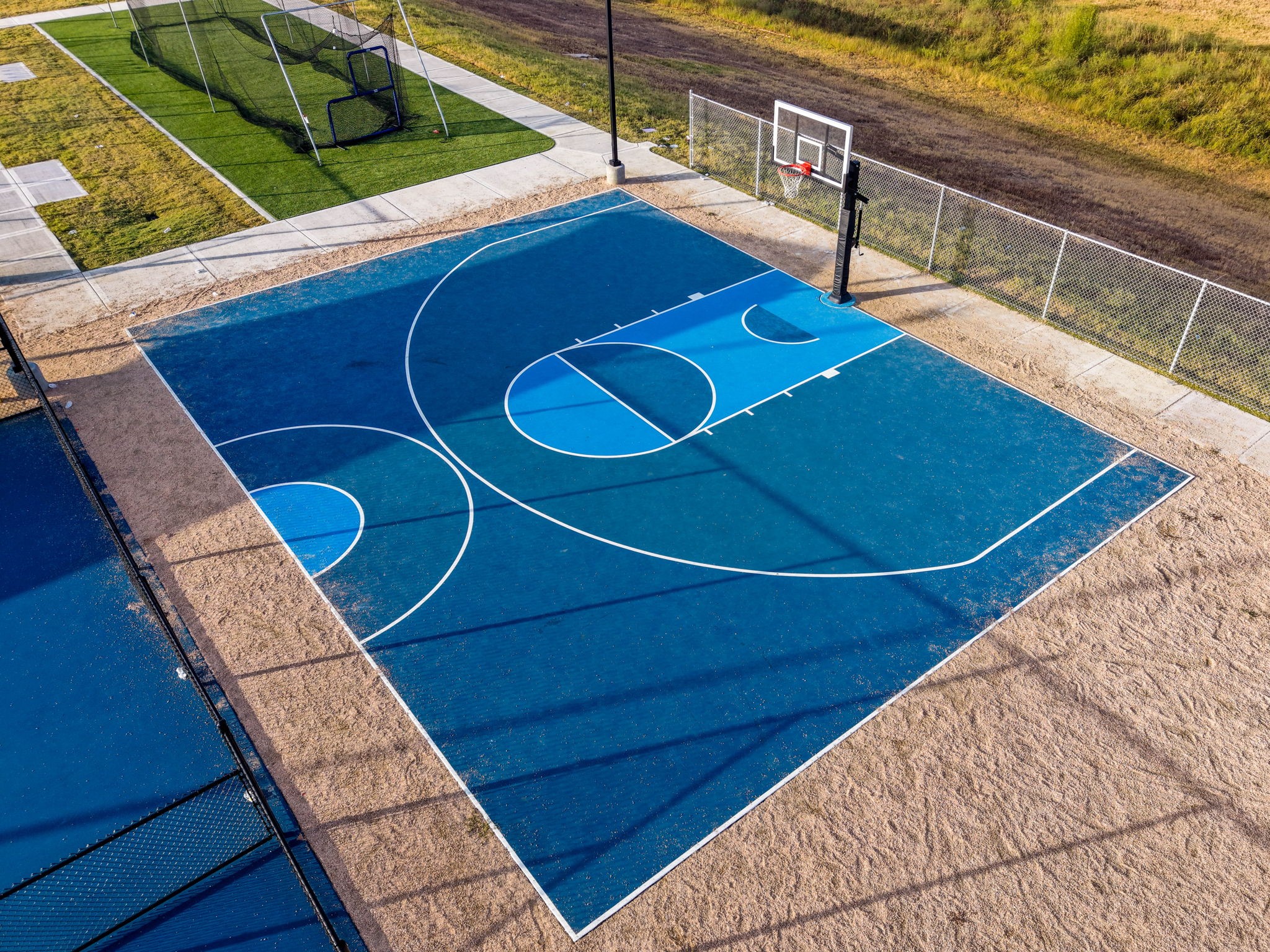 Basketball Court down the street.