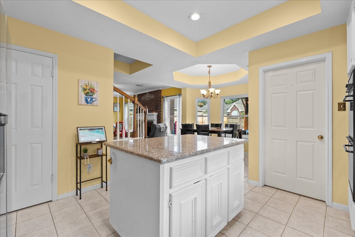Pantry to the left and laundry room straight back.