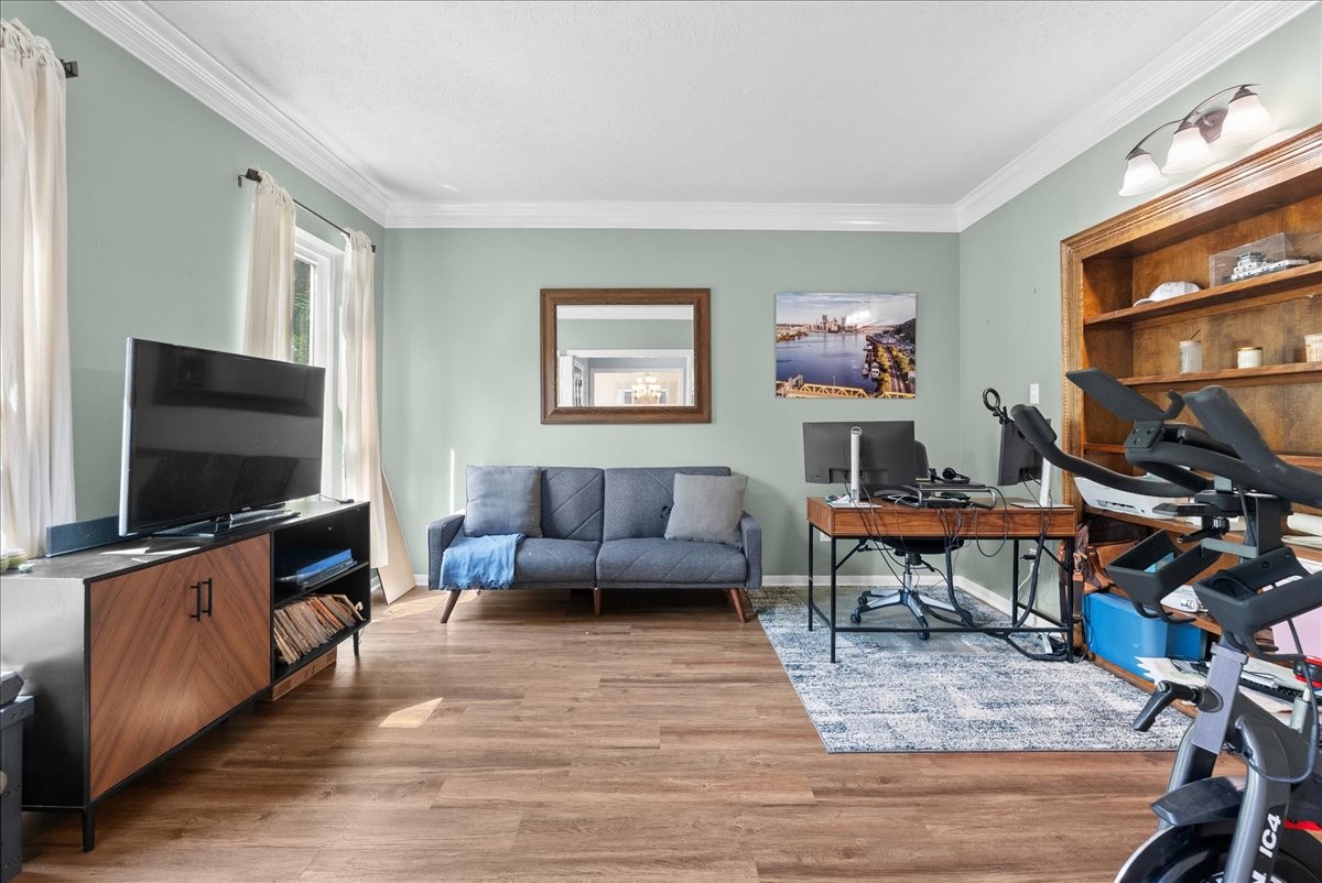 Another view of the office/den.