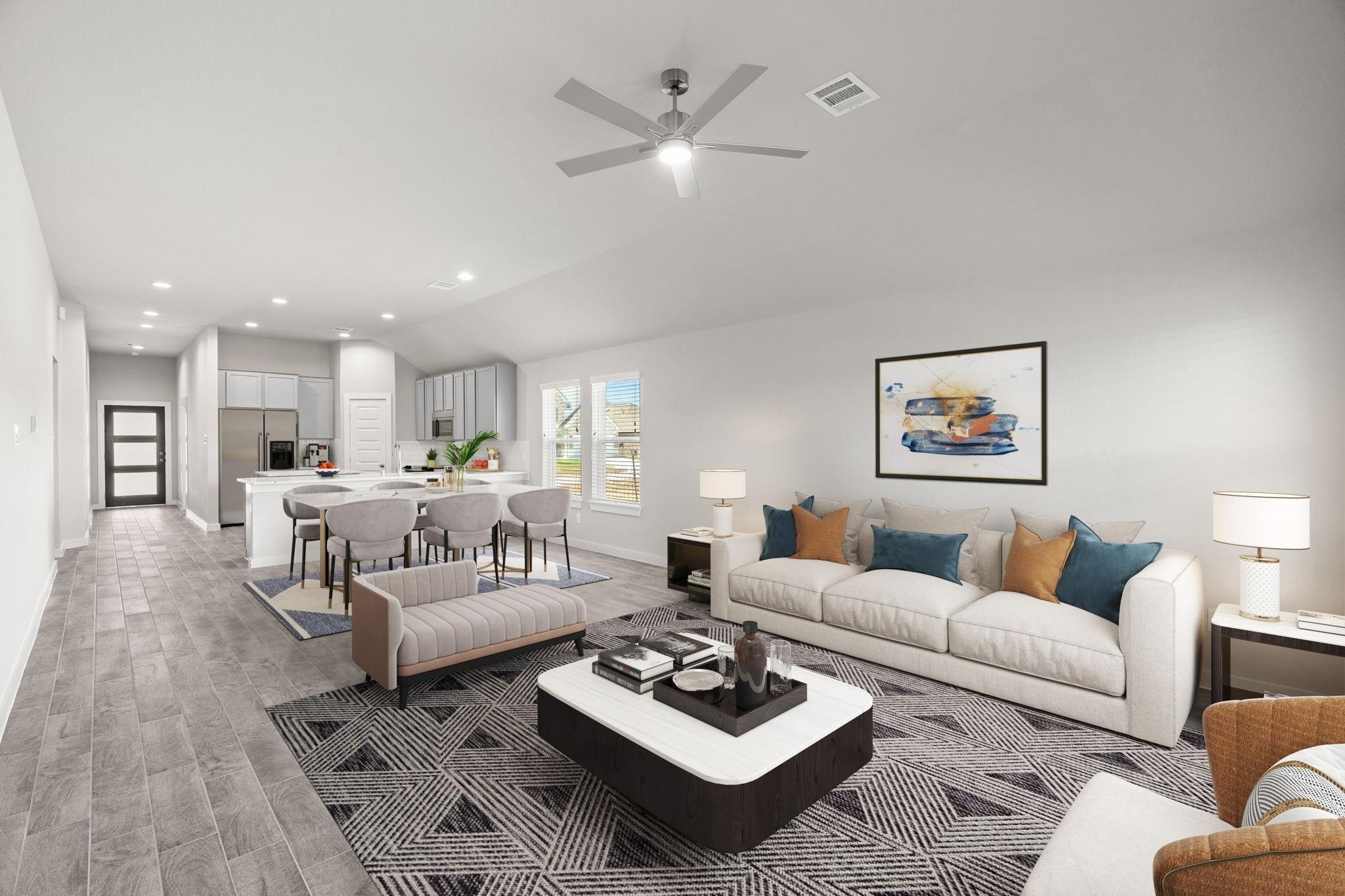 Virtually Staged - Living Room. Sample photo of completed home with similar floor plan. Actual colors and selections may vary.