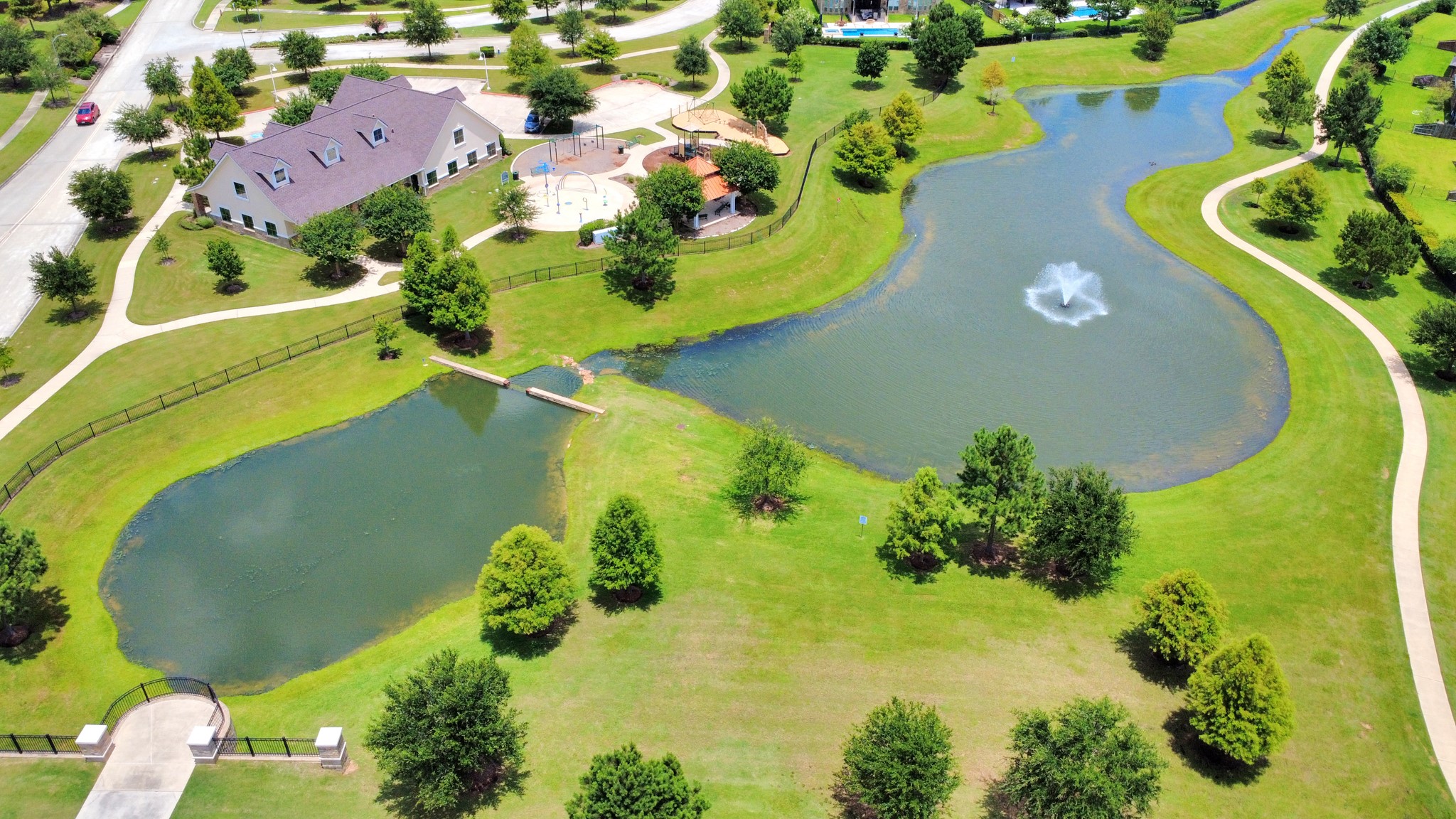Community has a pool, Gym and splash pad