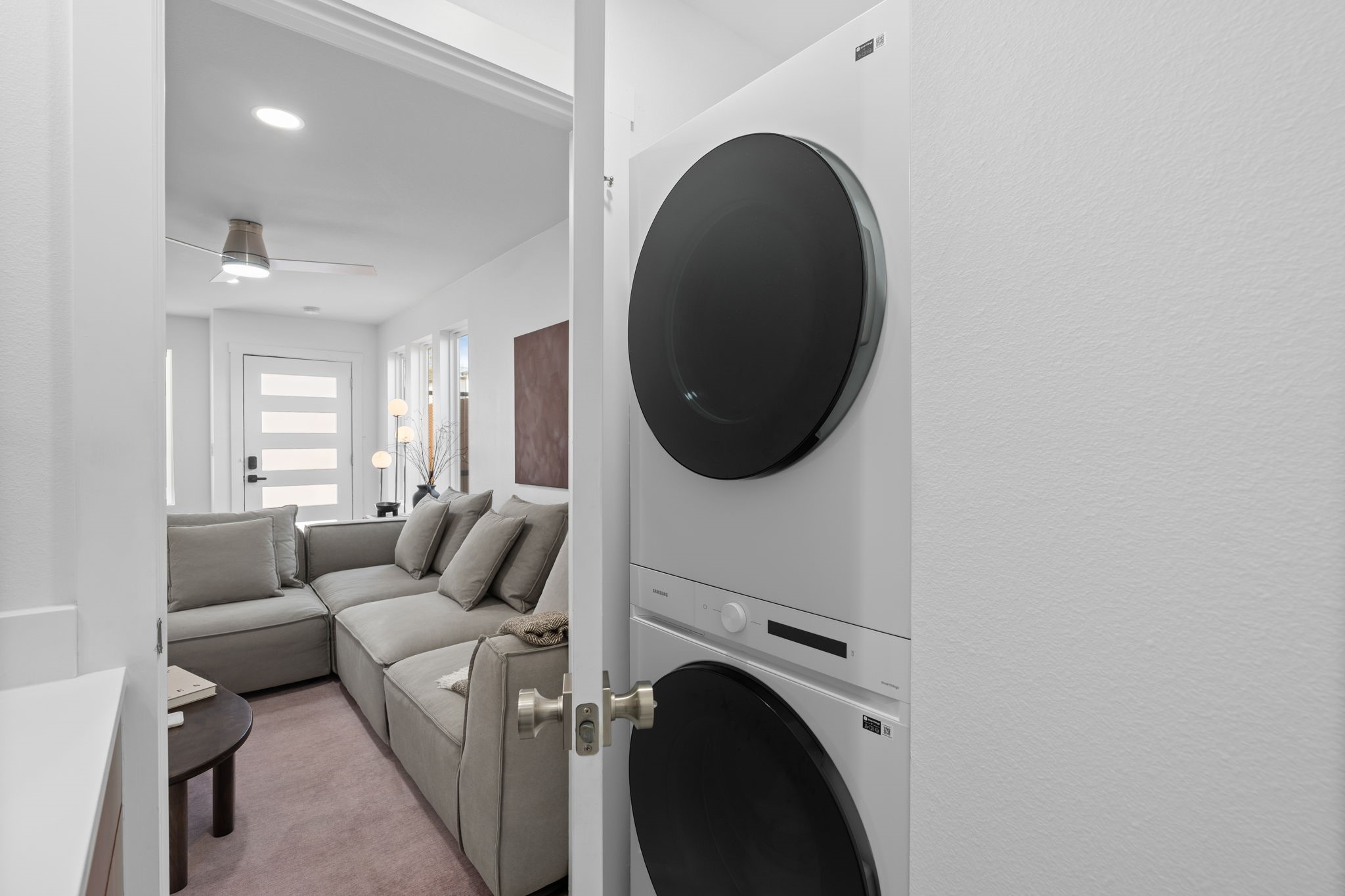 Washer/Dryer included located in the half bathroom