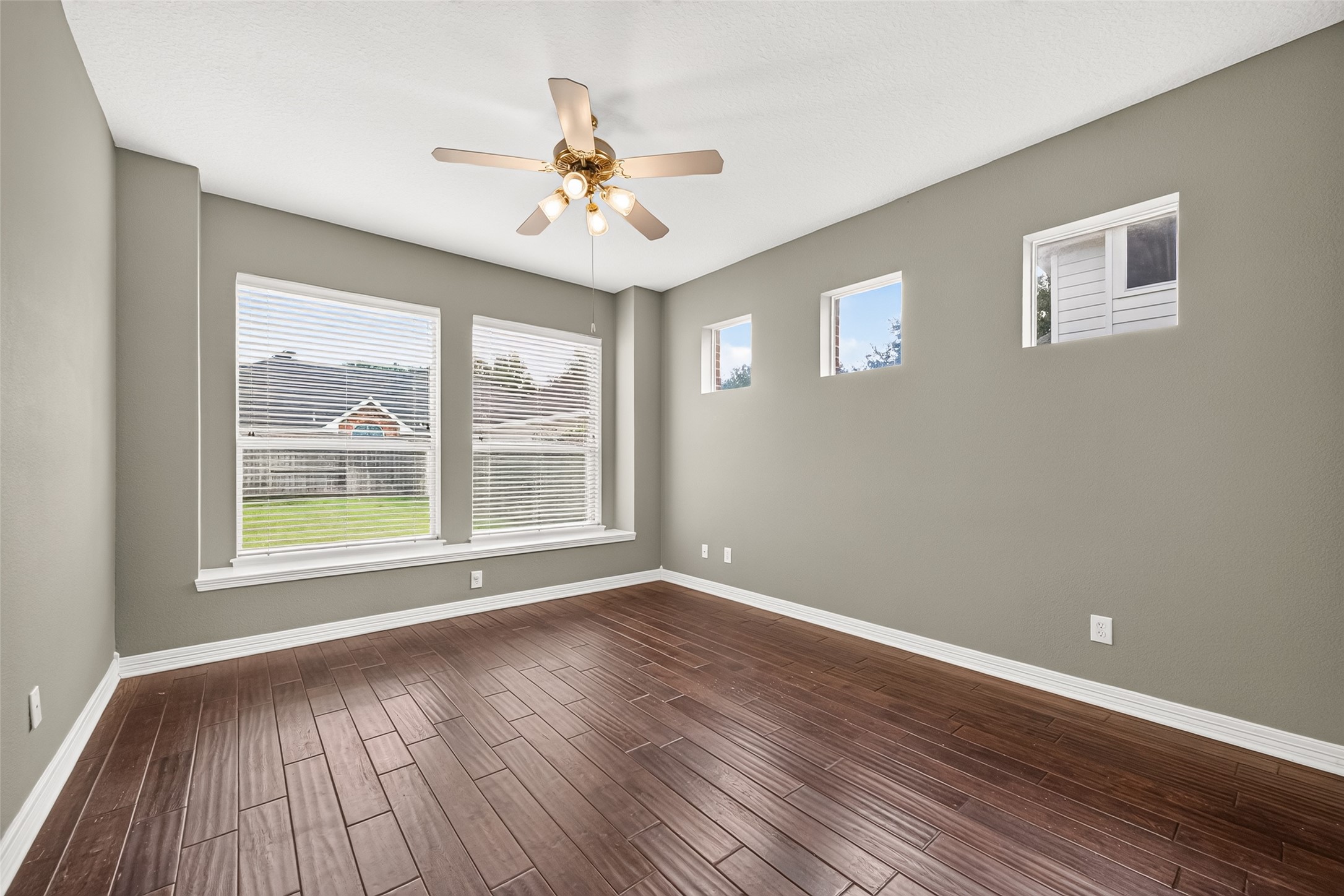 First floor media room perfect for movie night.