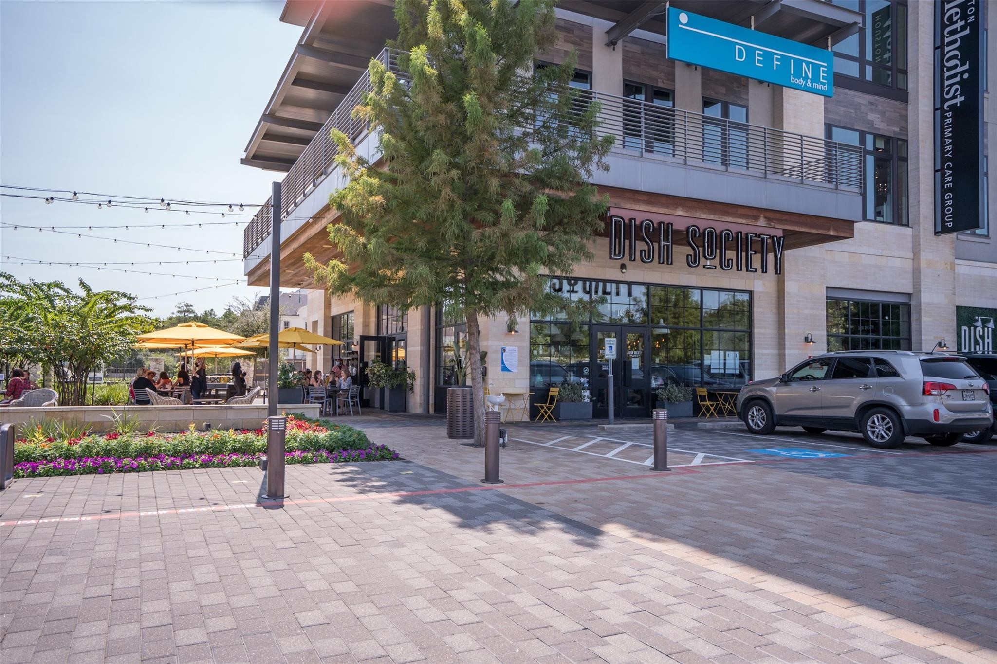Memorial Green is also a short distance away, with great restaurants like Dish Society.