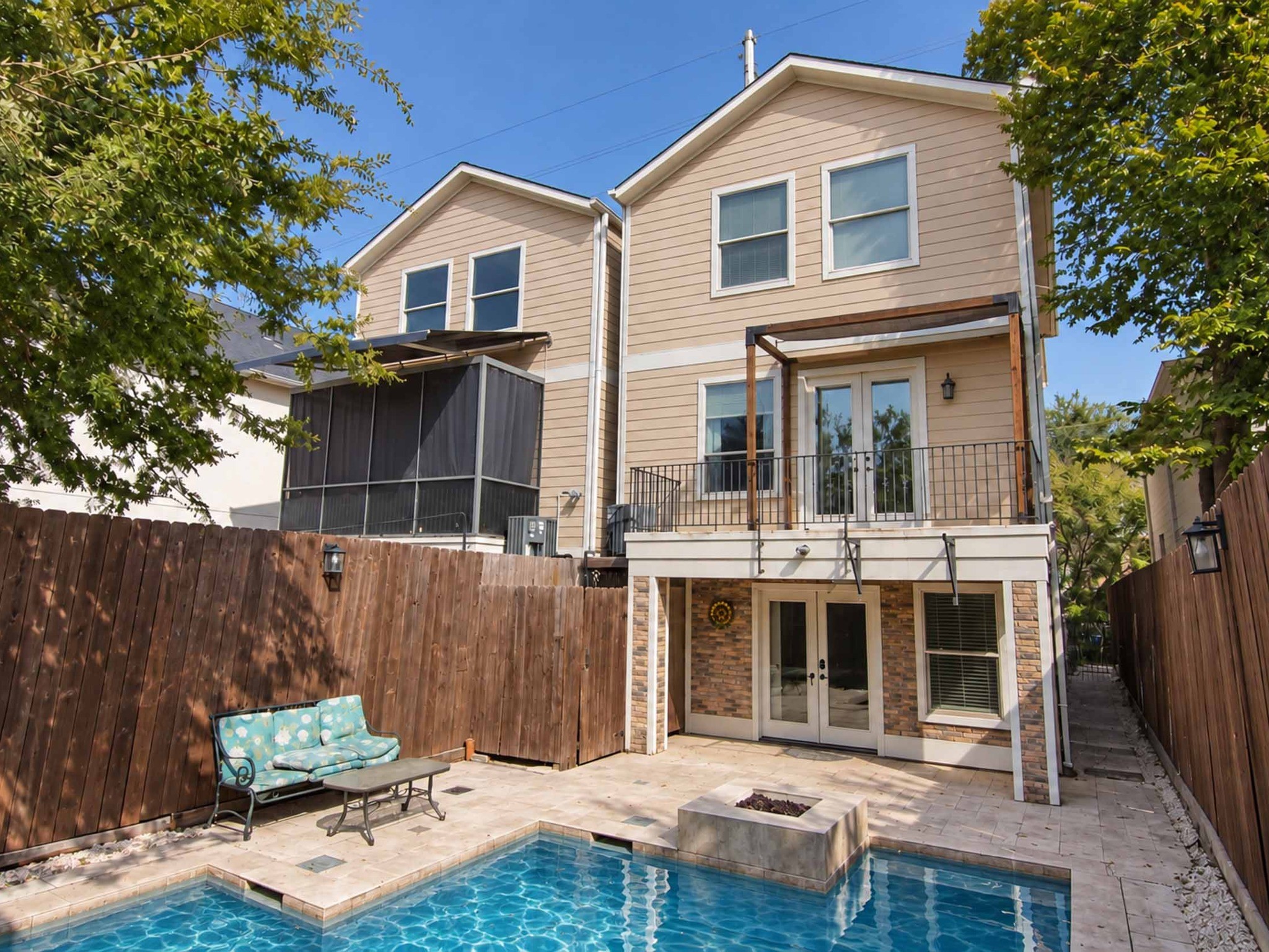 Sit under your patio or your balcony.