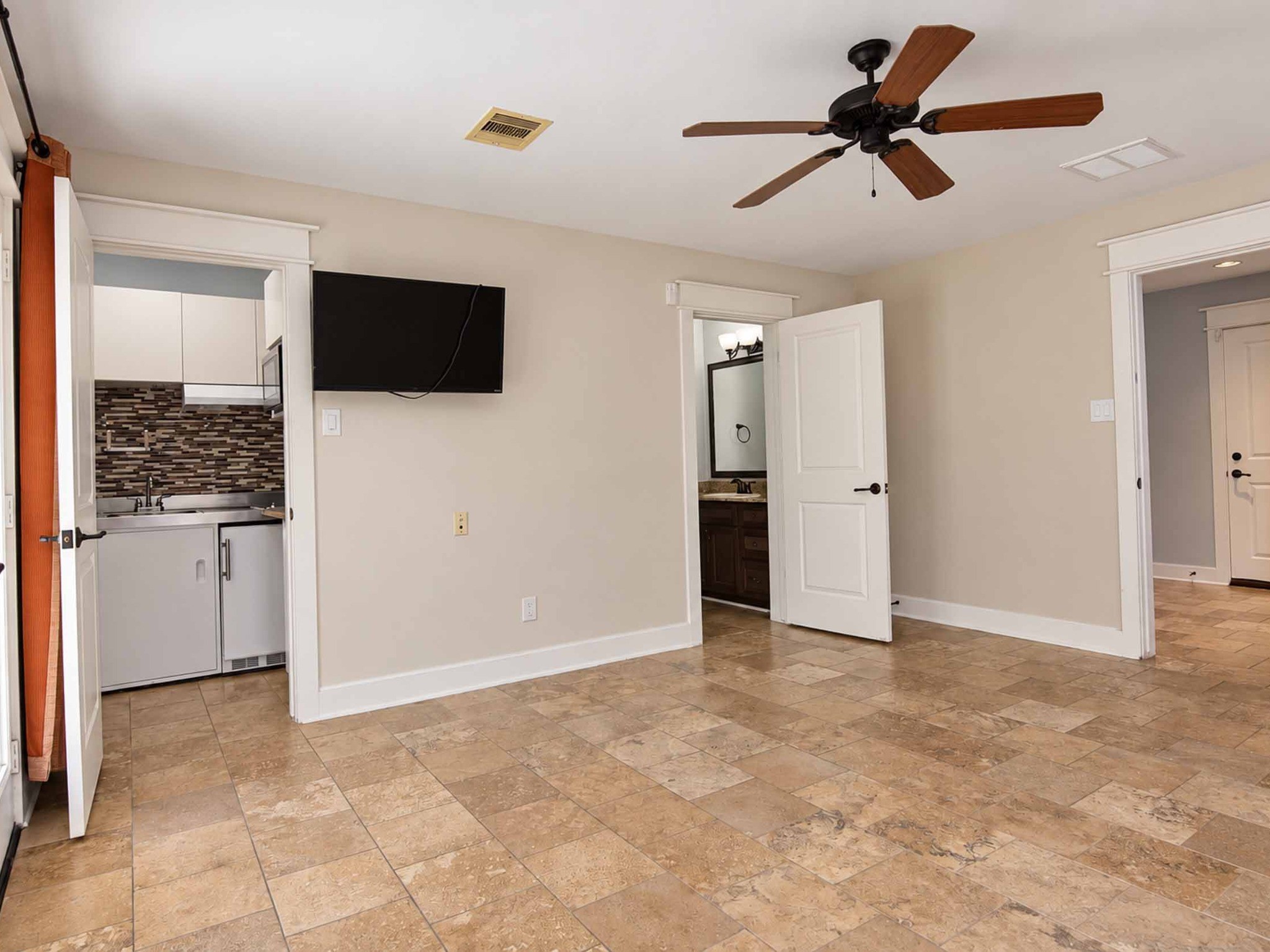 Kitchenette in first floor bedroom.
