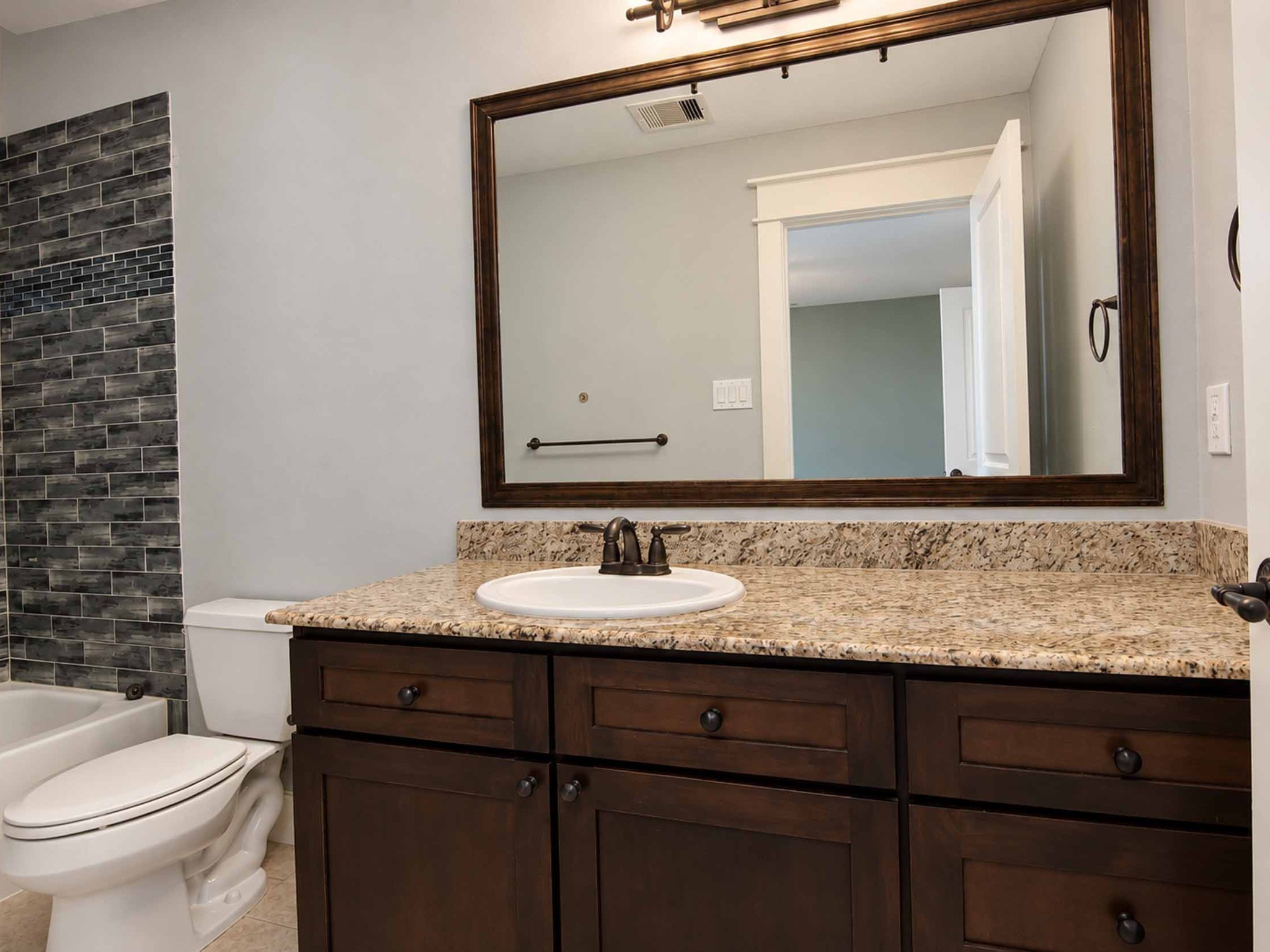 First floor bathroom vanity.