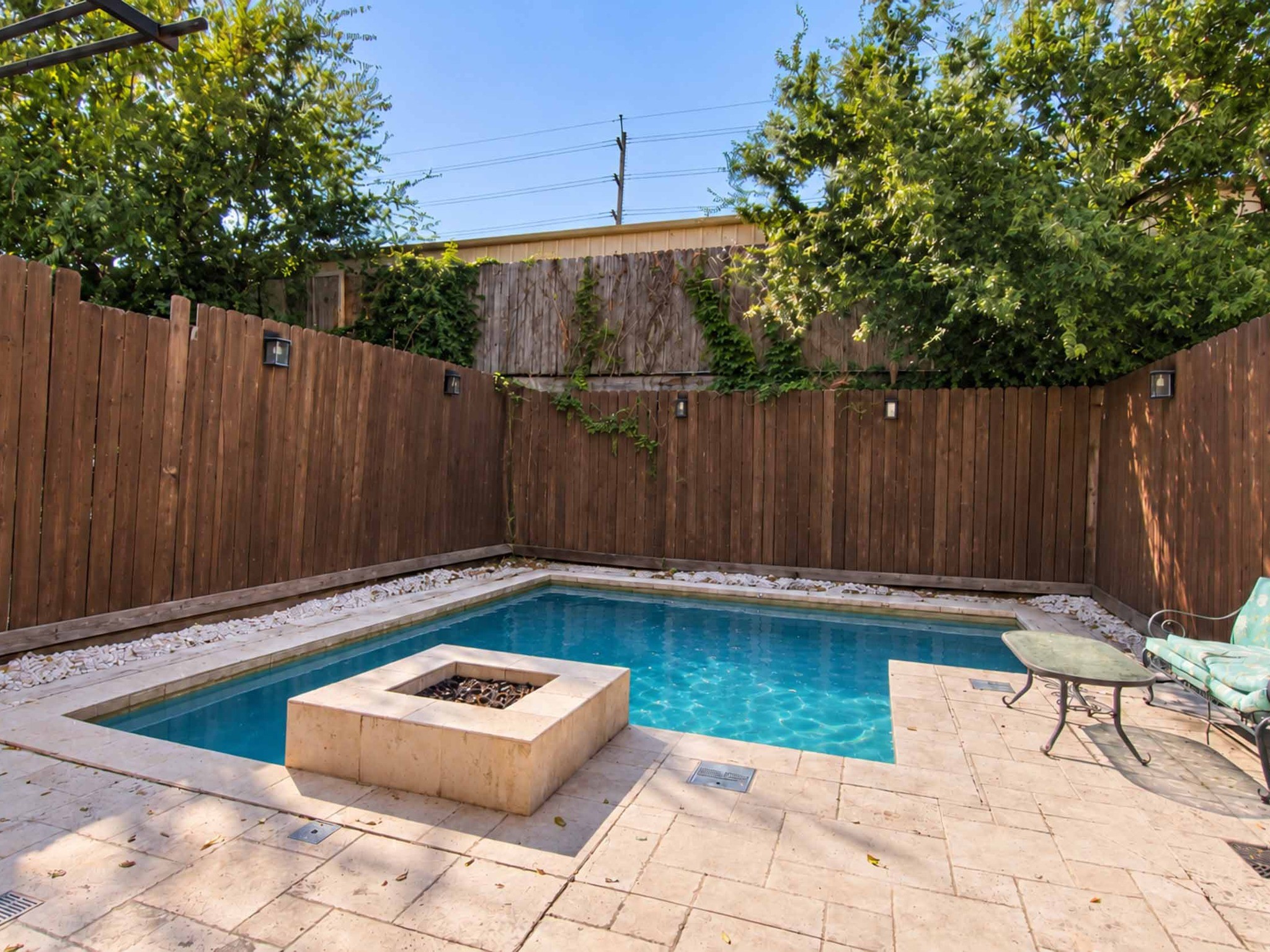 Backyard oasis.