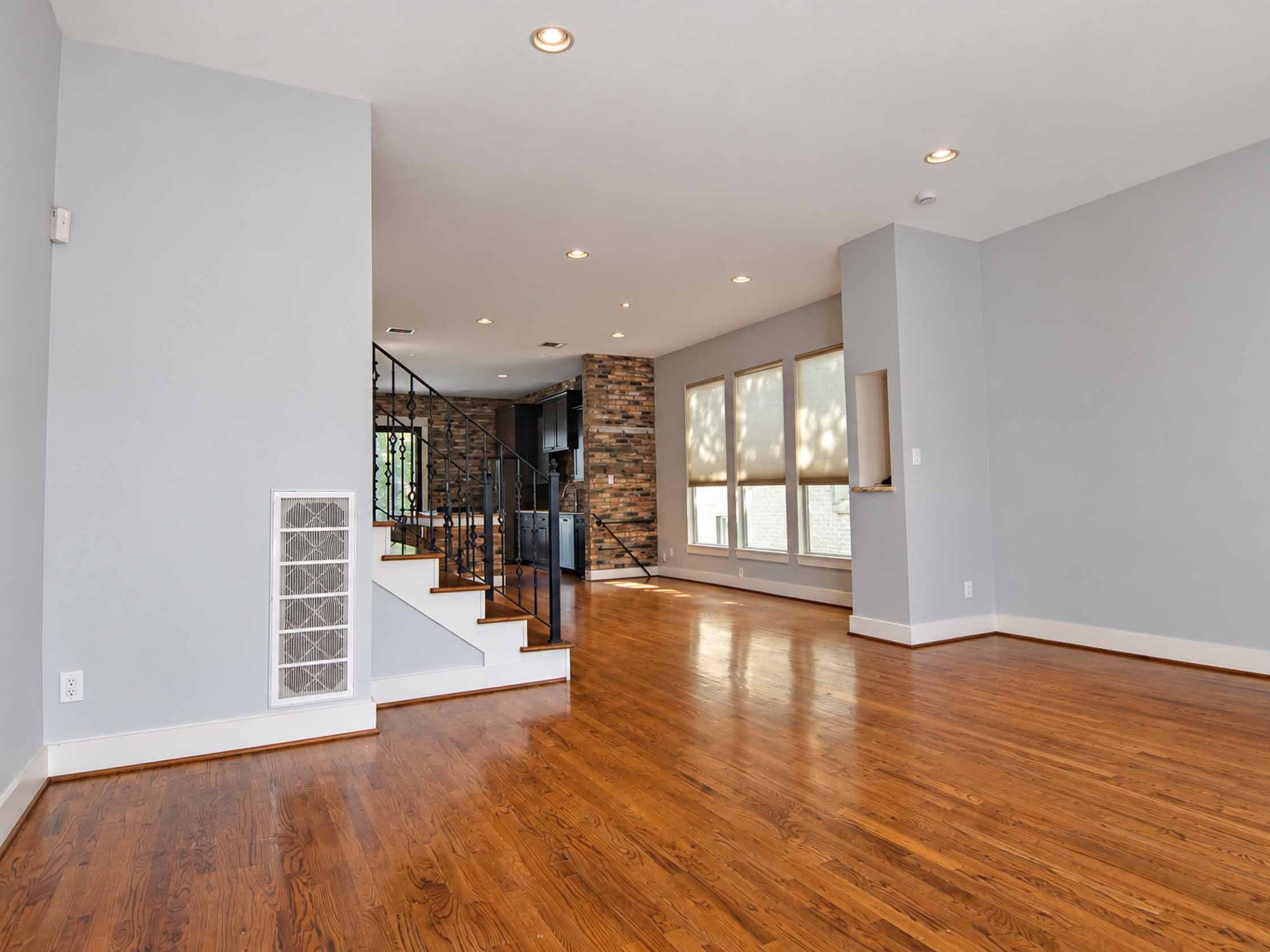Beautiful wood floors.