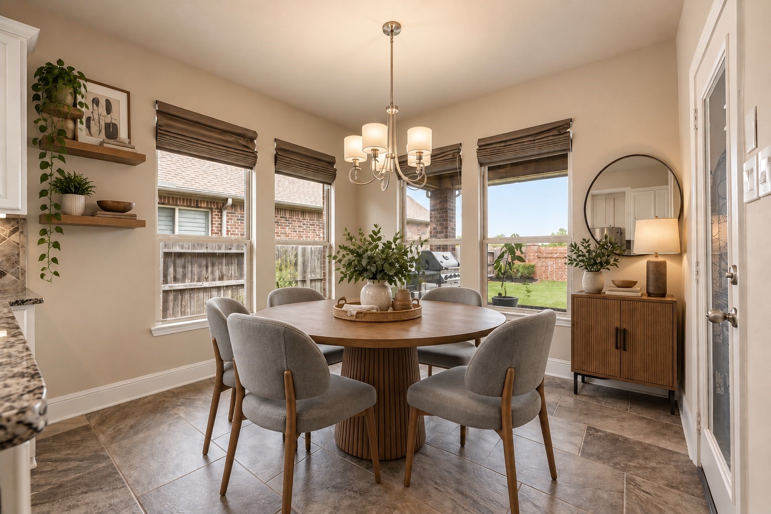 The breakfast nook. (virtually staged)