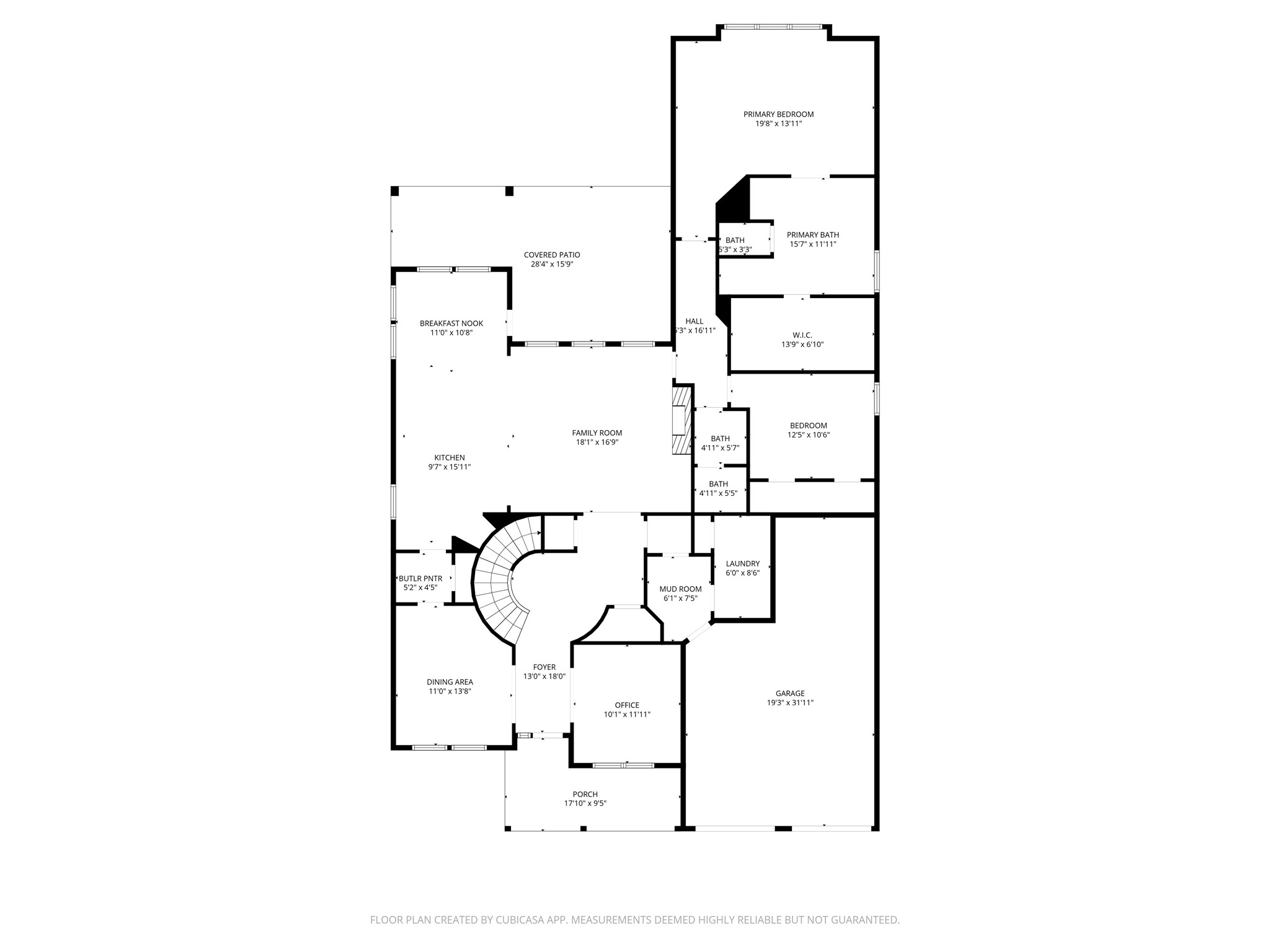 Floor plan, 1st floor.