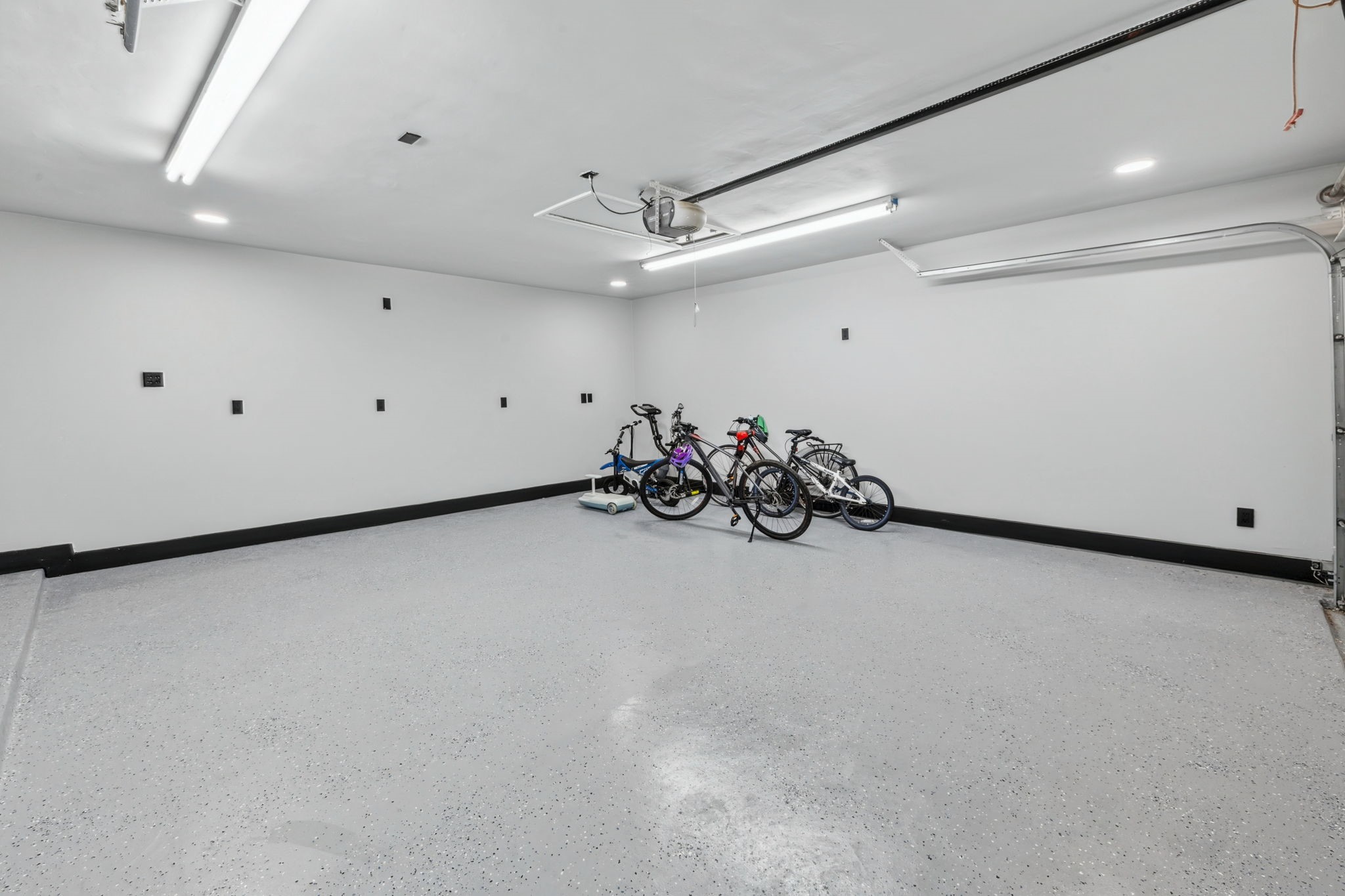 Even the garage was elevated, finished with epoxy floors and upgraded lighting
