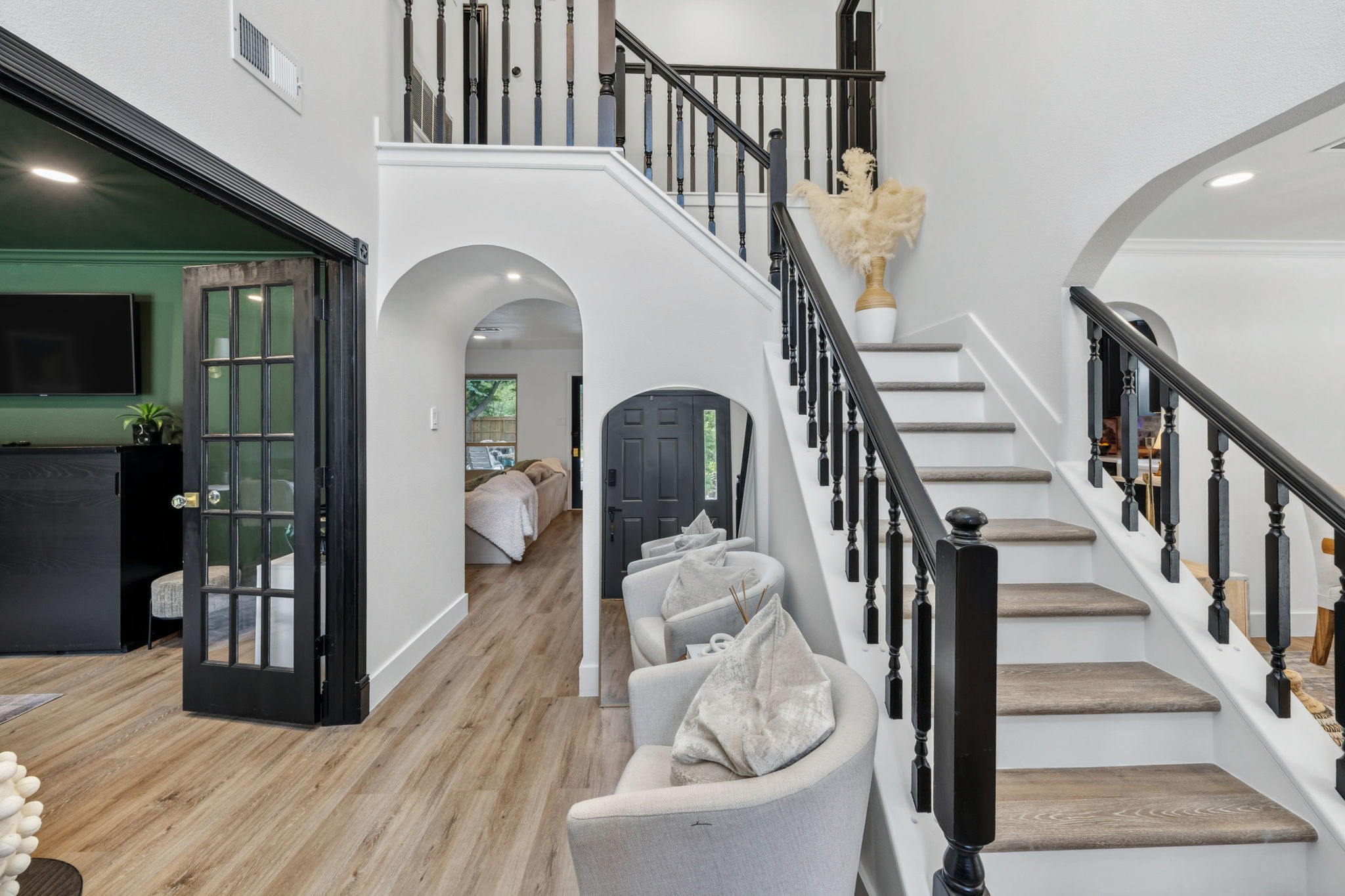 Sightlines that effortlessly guide you from the foyer into the heart of the home