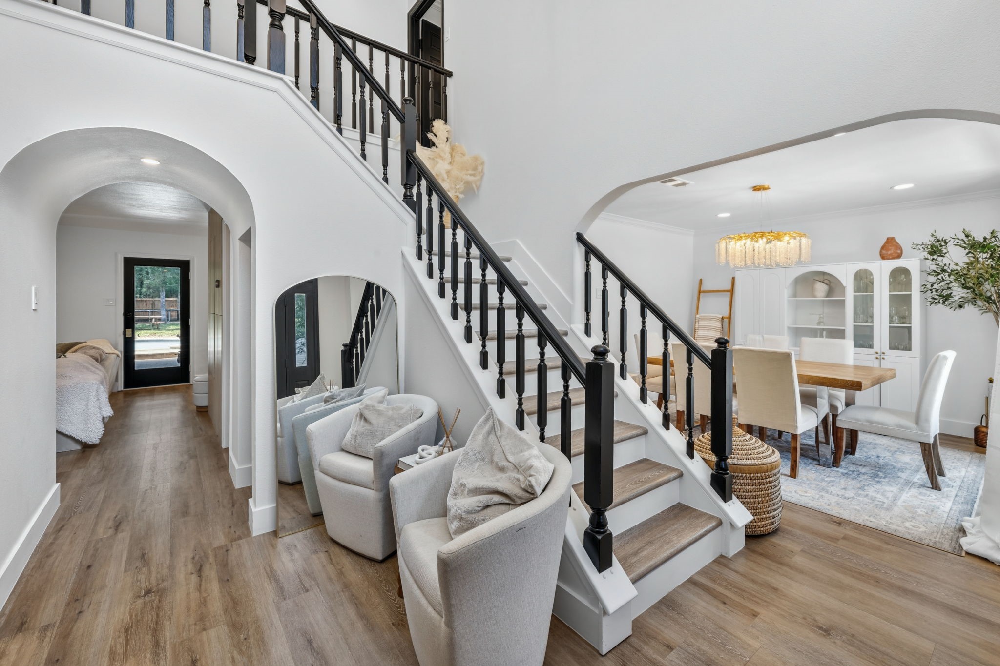 A formal dining space tucked just off the entry for elevated everyday living