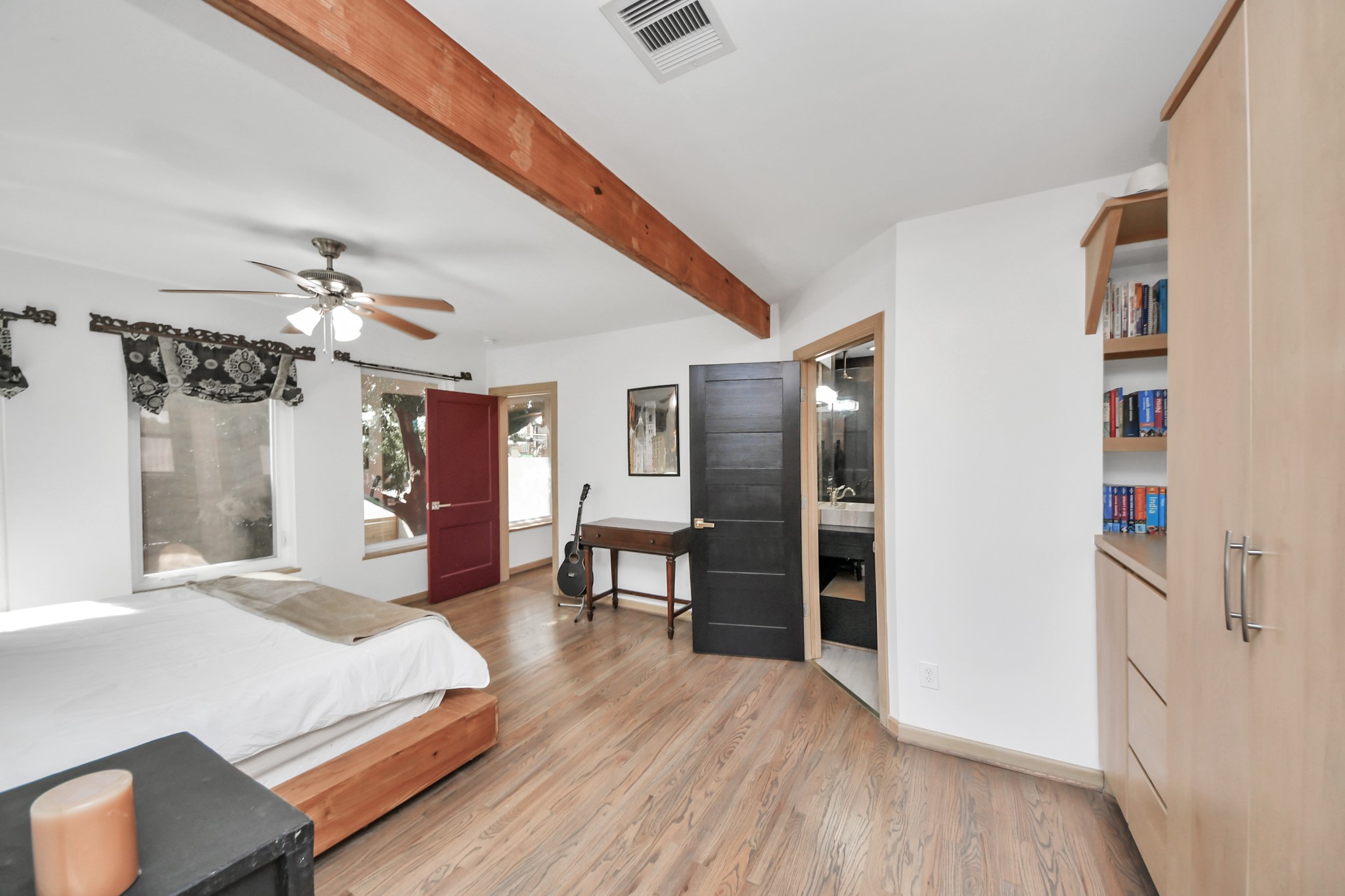 Primary bedroom, located upstairs.