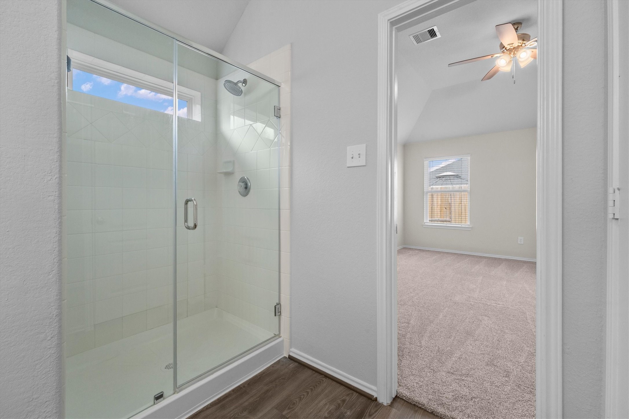 Large walk-in shower