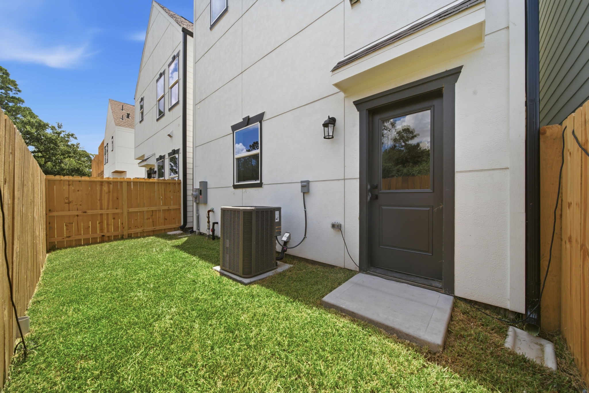 Spacious and fully fenced backyard