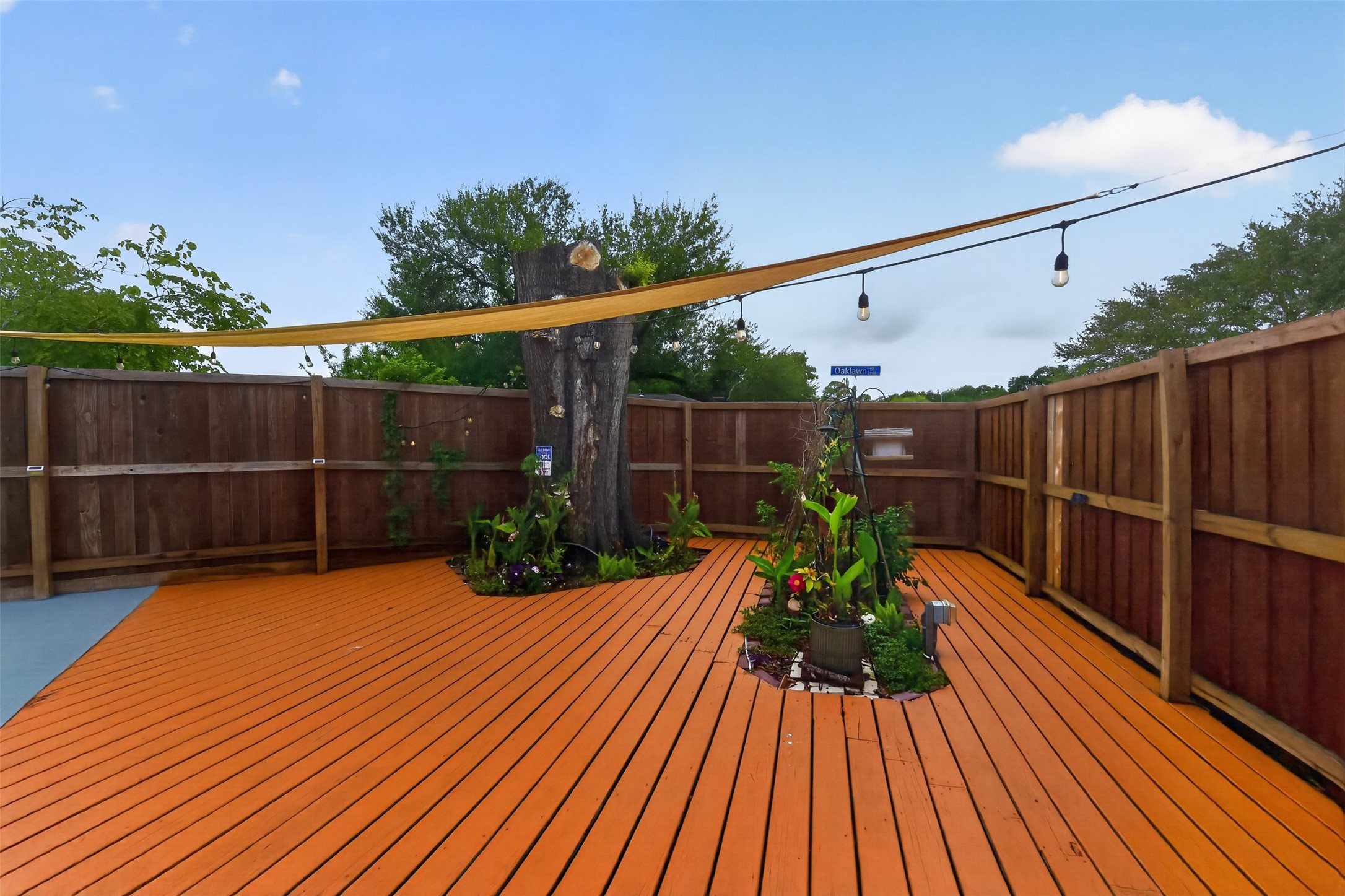 Imagine how much seating you can put out here for the enjoyment of family and friends.