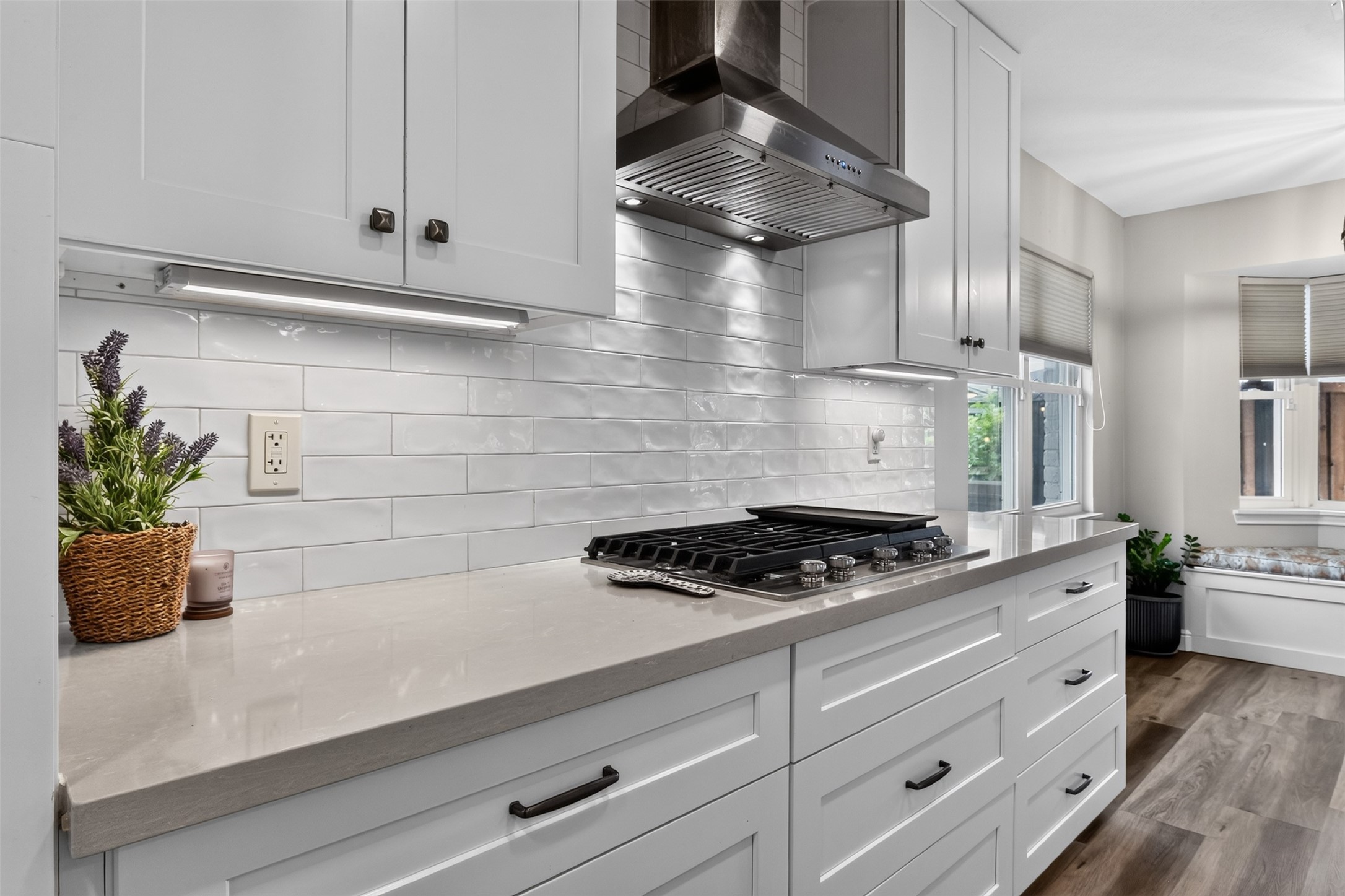 The chef in the family will love the gas cooktop.