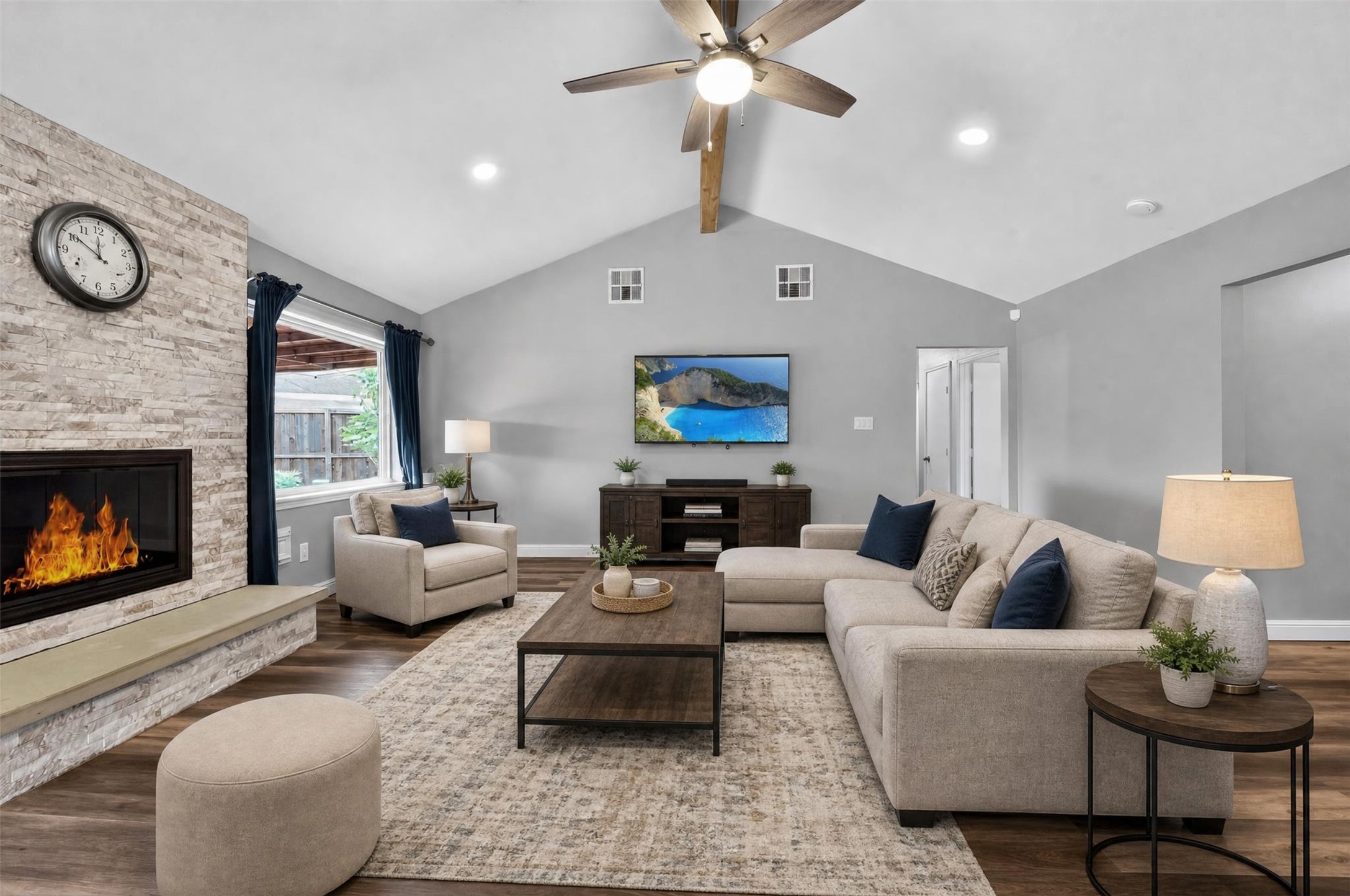 Virtually staged this photo gives you some decorating ideas. Virtually staged this photo gives you some decorating ideas.