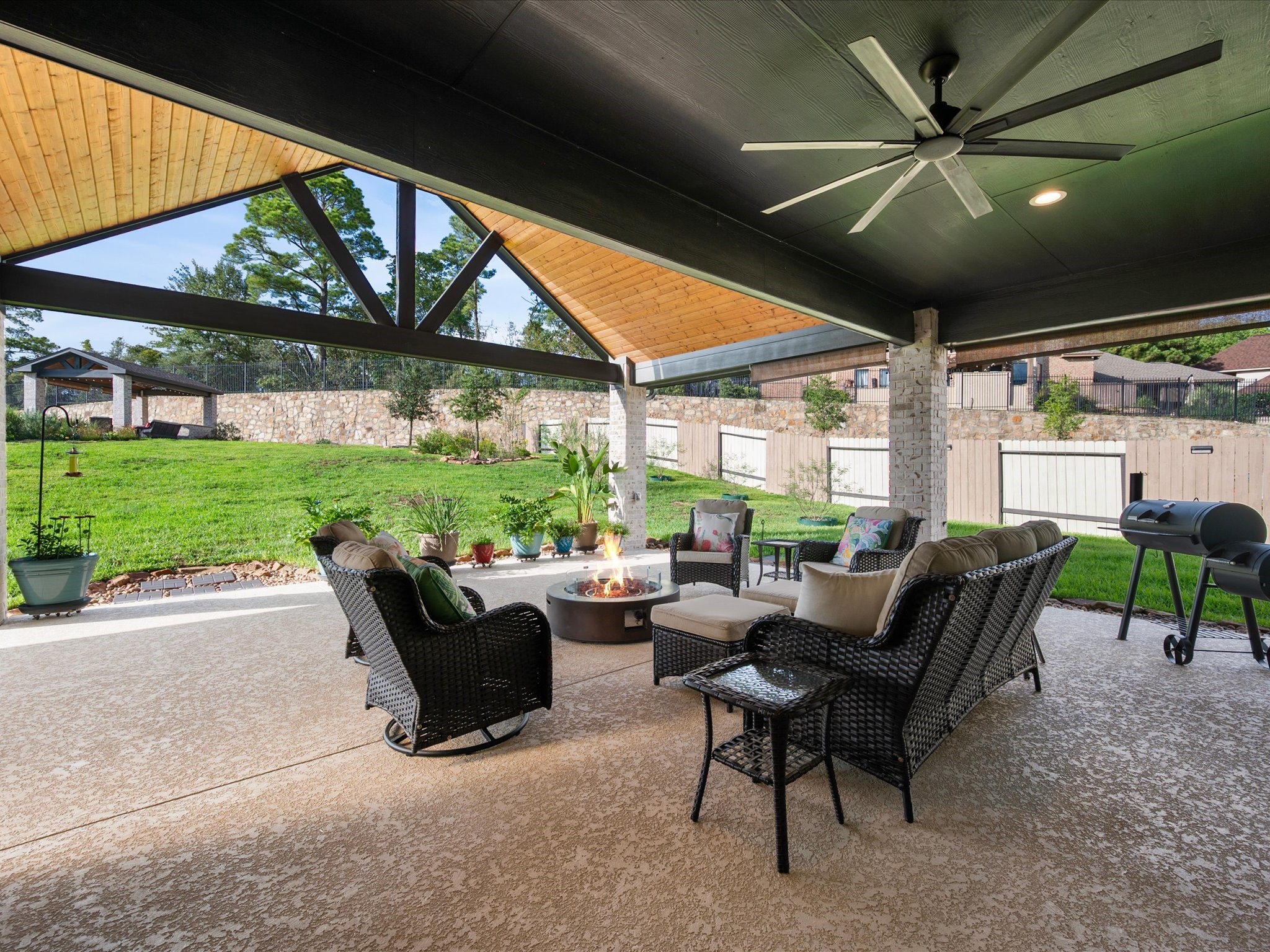 Covered patio & roof extension
