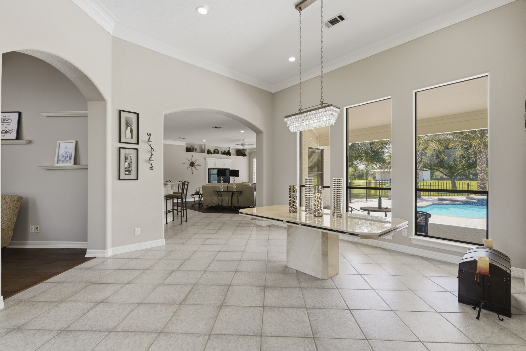Expansive dining area