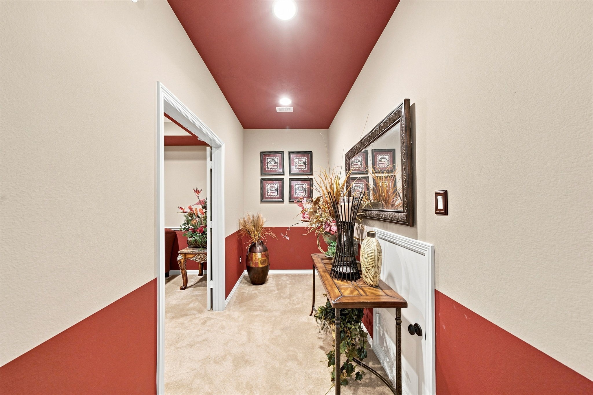 Hallway to Media Room