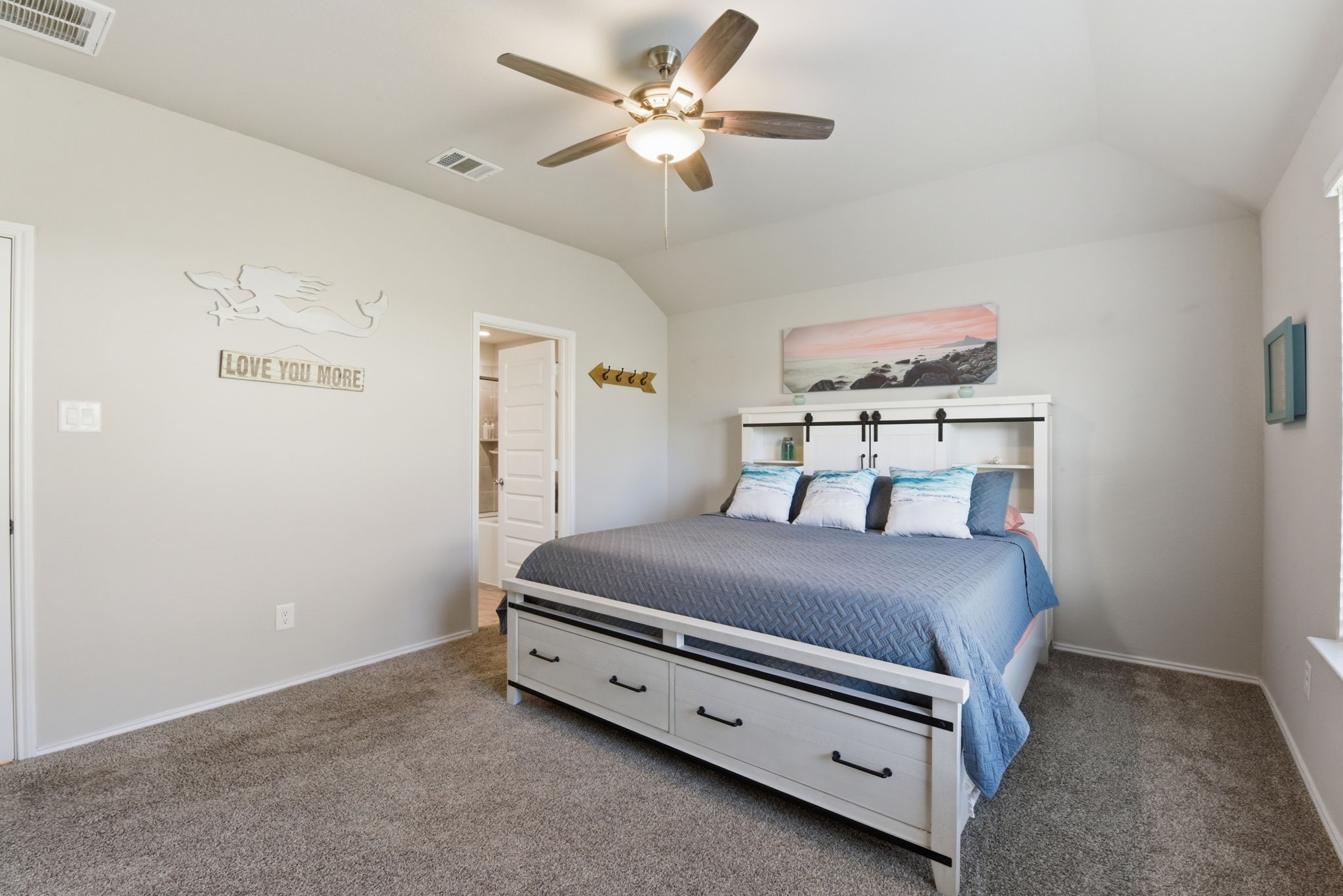 Neutral tones create a move-in ready and relaxing atmosphere.
