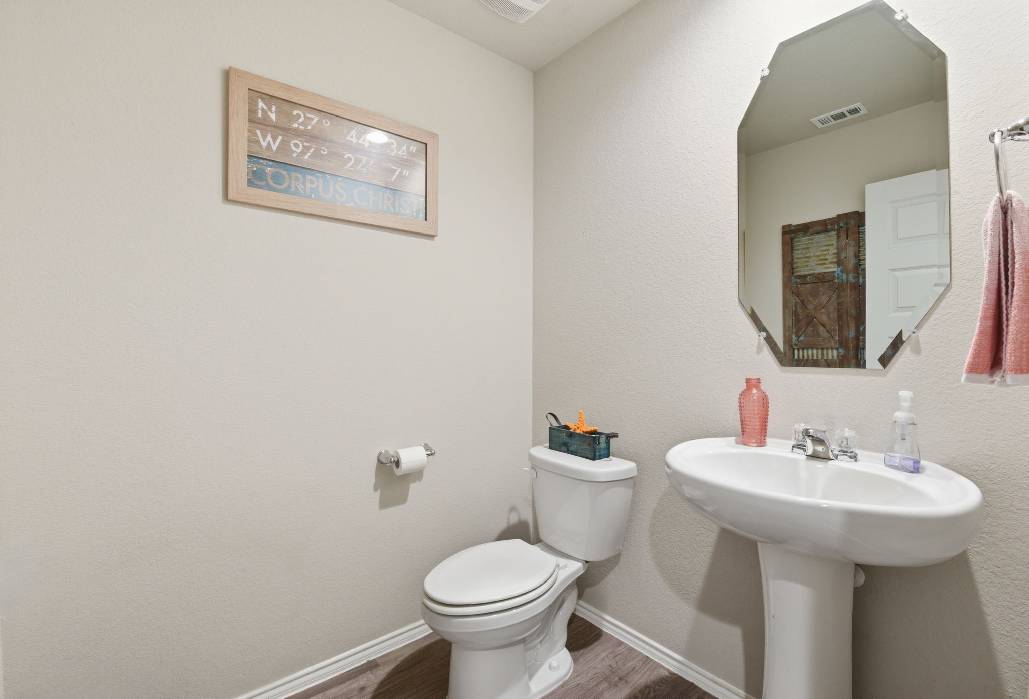 Highly sought after half bath in this beautiful move-in ready home.