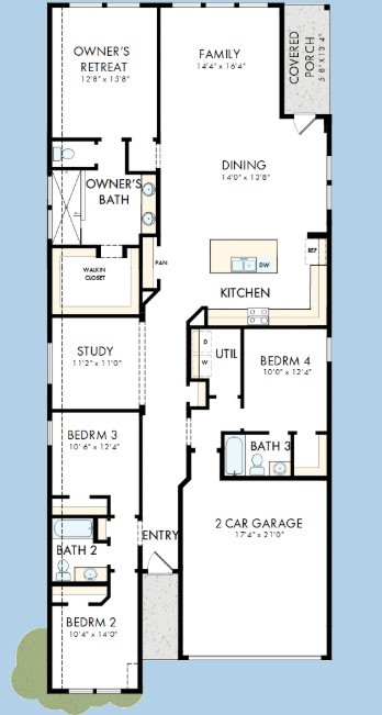 The success of a floor plan is the way you can move through itYoull be amazed at how well this home livesWe call it traffic patterns.